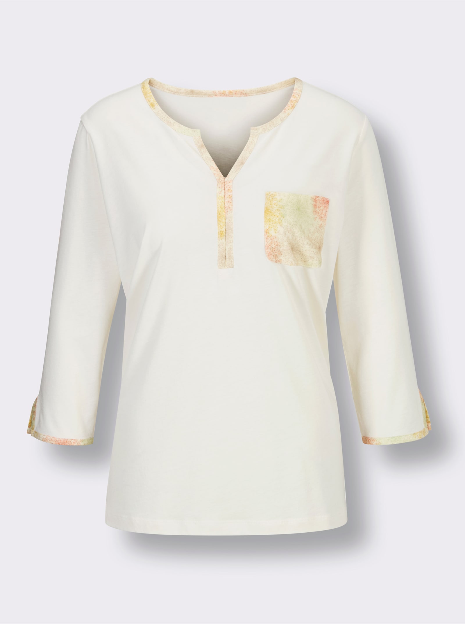 wäschepur Pyjama - champagne/apricot bedrukt