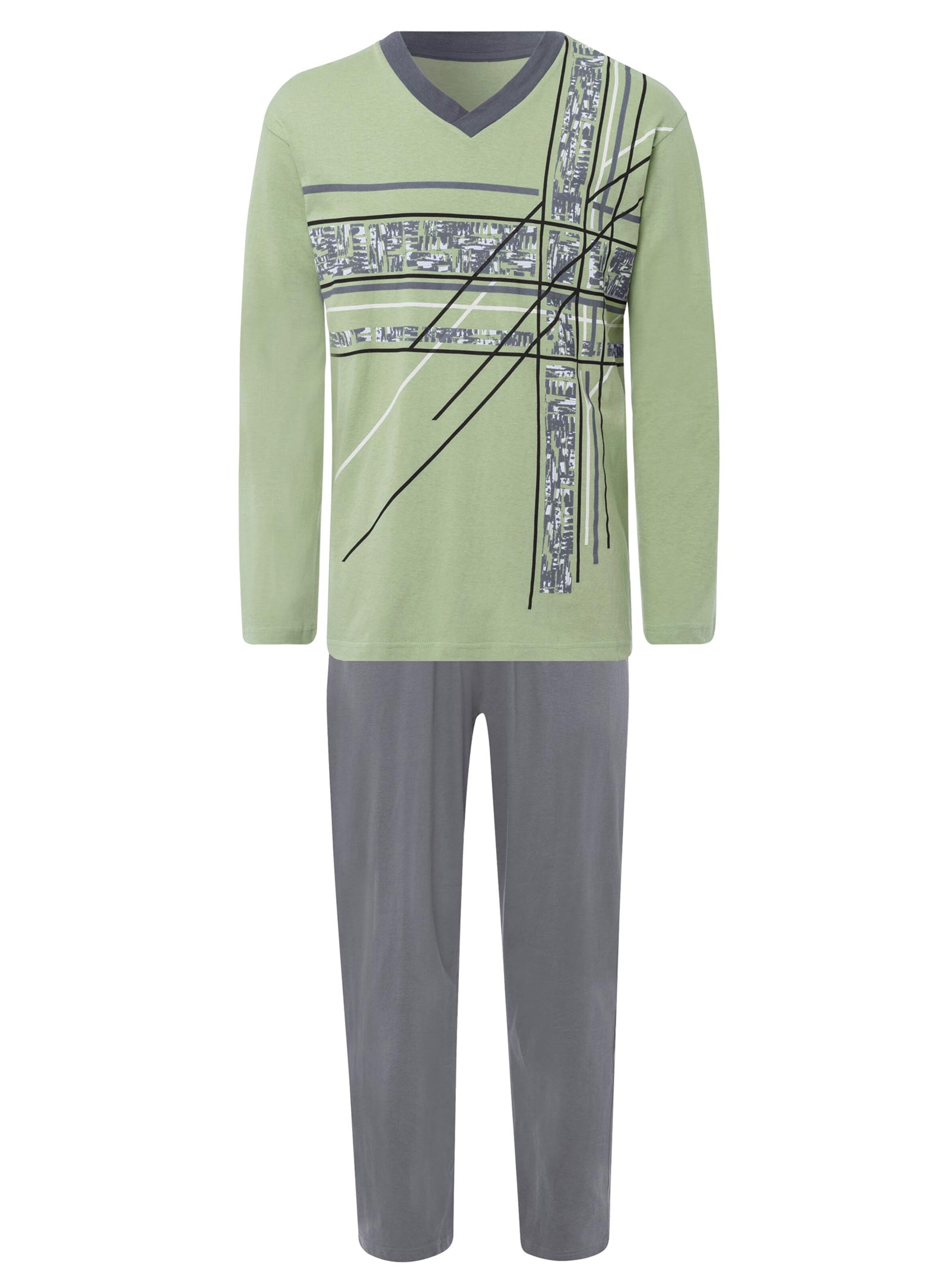 Top Ten Schlafanzug - grün-anthrazit