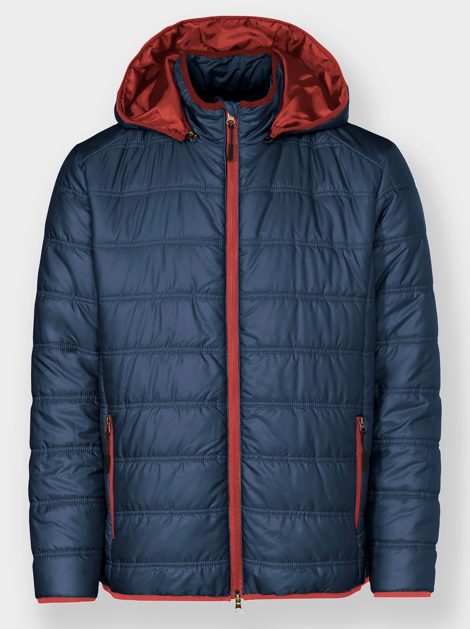 Catamaran Sports Steppjacke mit 3 Innentaschen - dunkelblau-rot