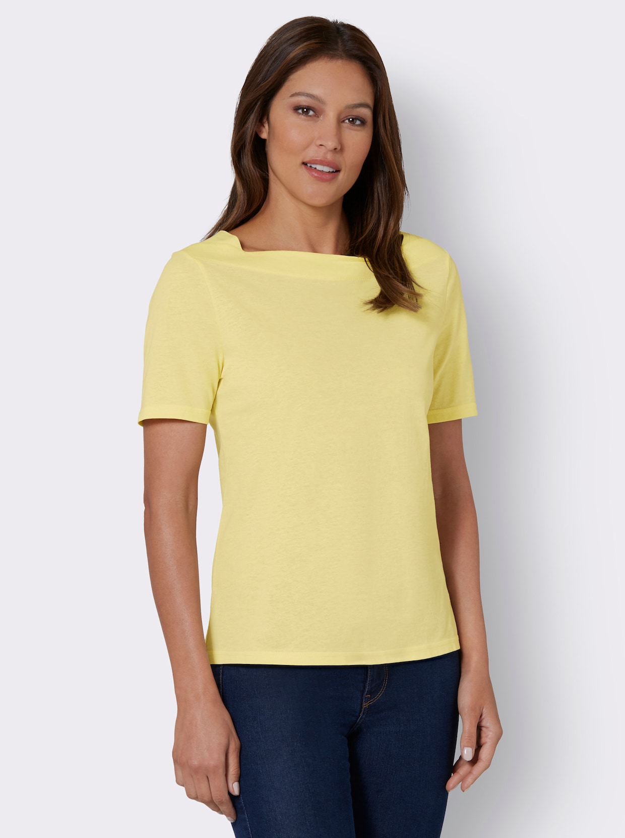 Tričko s krátkým rukávem - citronová