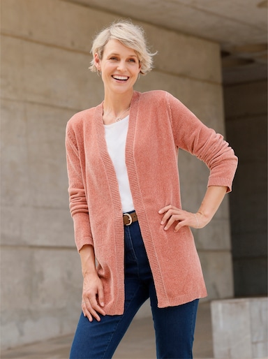 Strickjacke - rosenholz