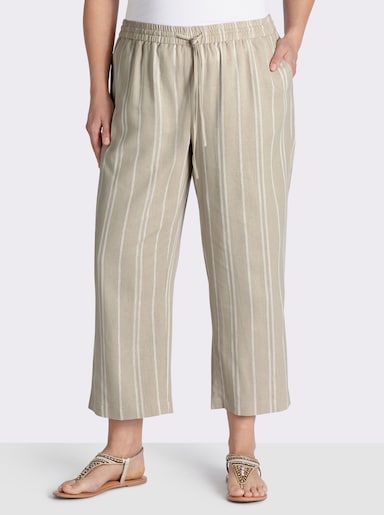  Culotte mit Jacquard-Streifen - sand-gestreift