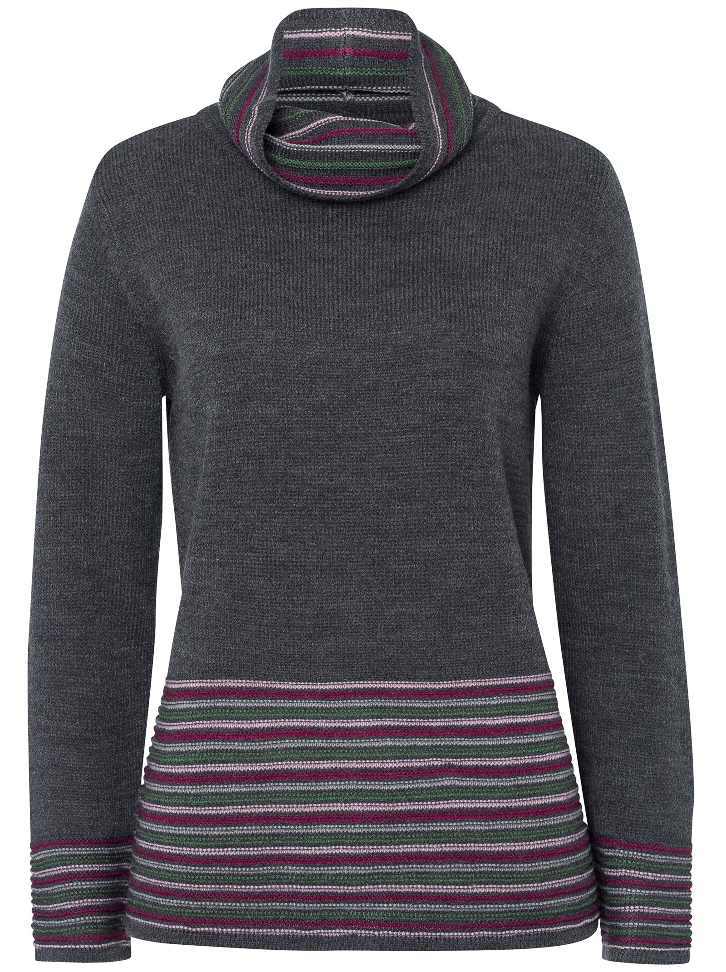 Pullover - grau-gemustert