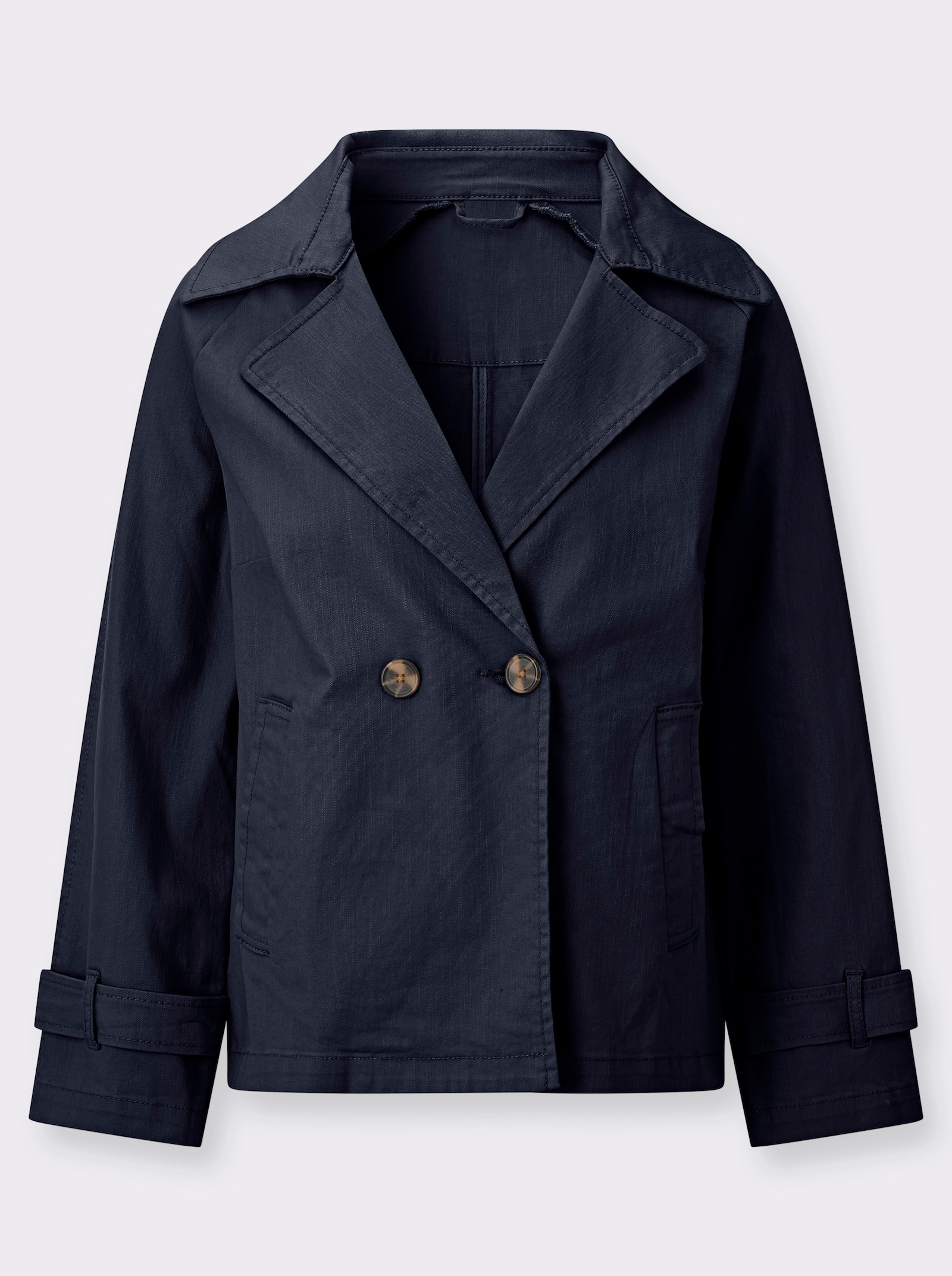Jacke mit Reverskragen - marine