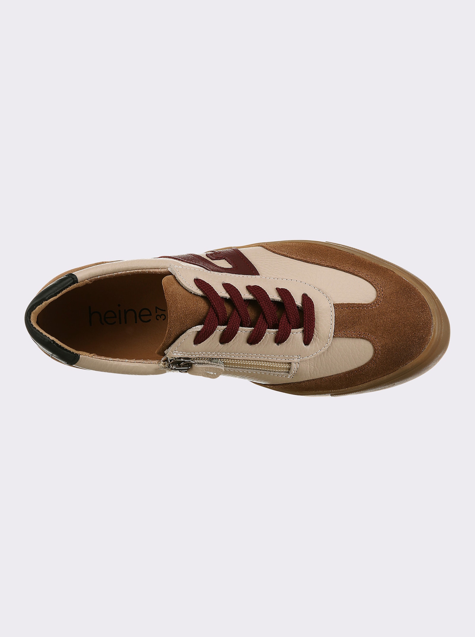 heine Sneaker - sand-camel-gemustert