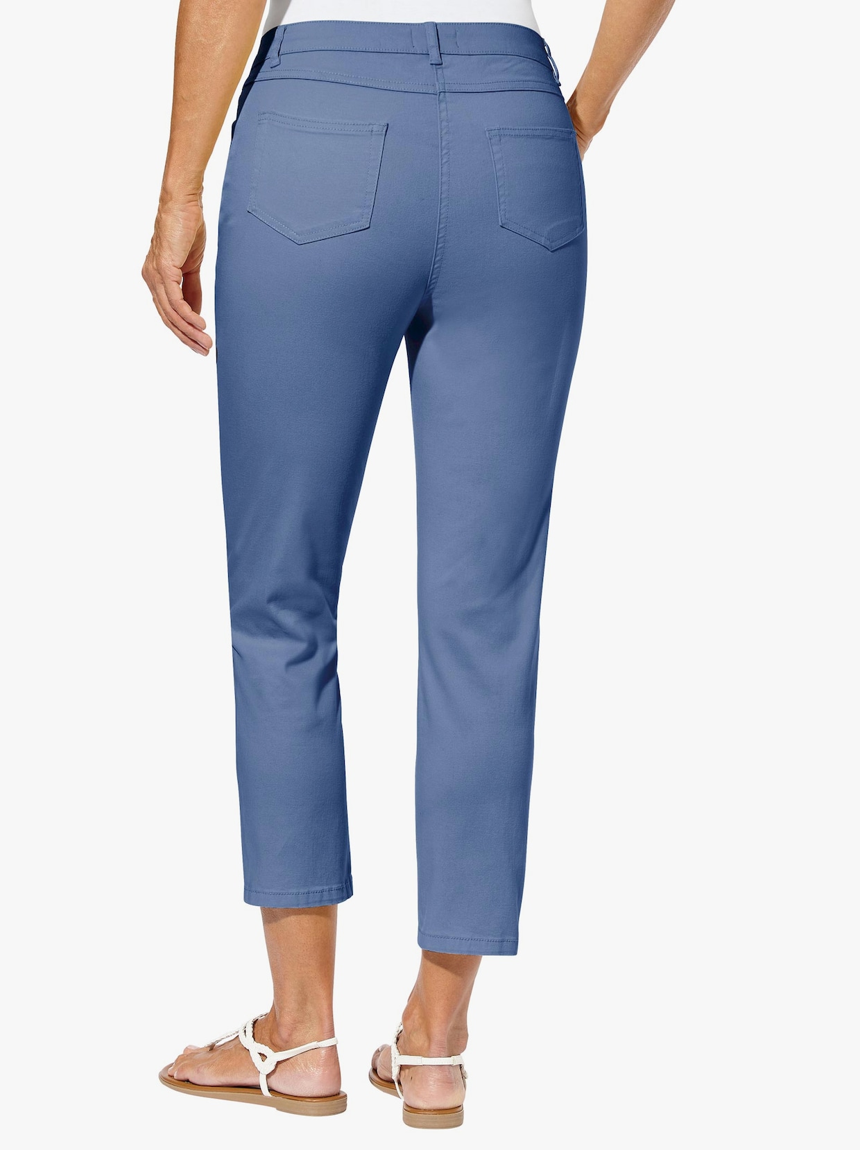 Strečové kalhoty - džínová modrá