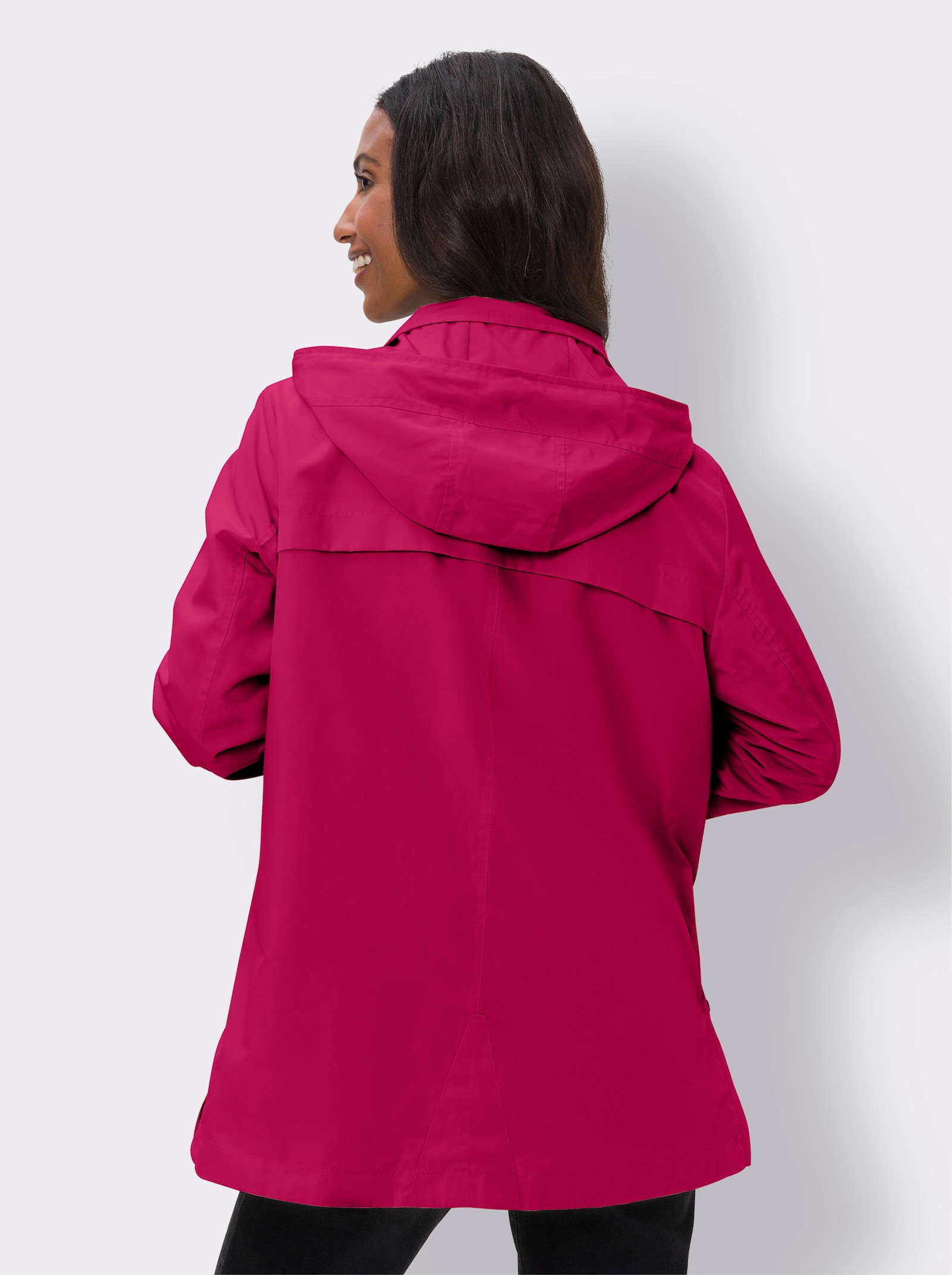 heine Outdoorjacke mit abnehmbarer Kapuze - pink