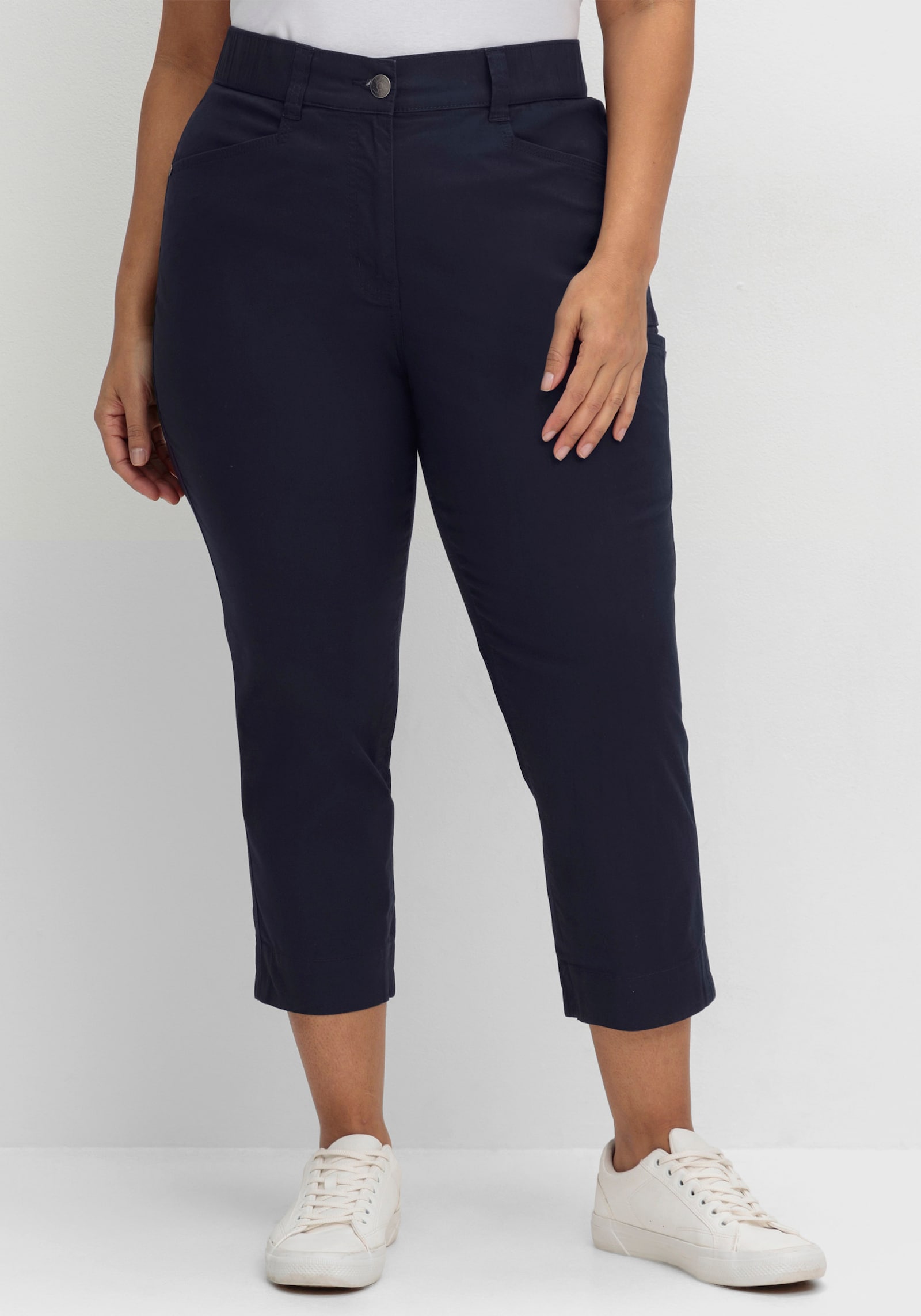 sheego Cargohose in 7/8-Länge - tiefblau