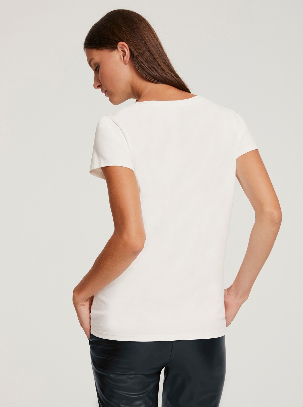 heine Druck-Shirt - ecru