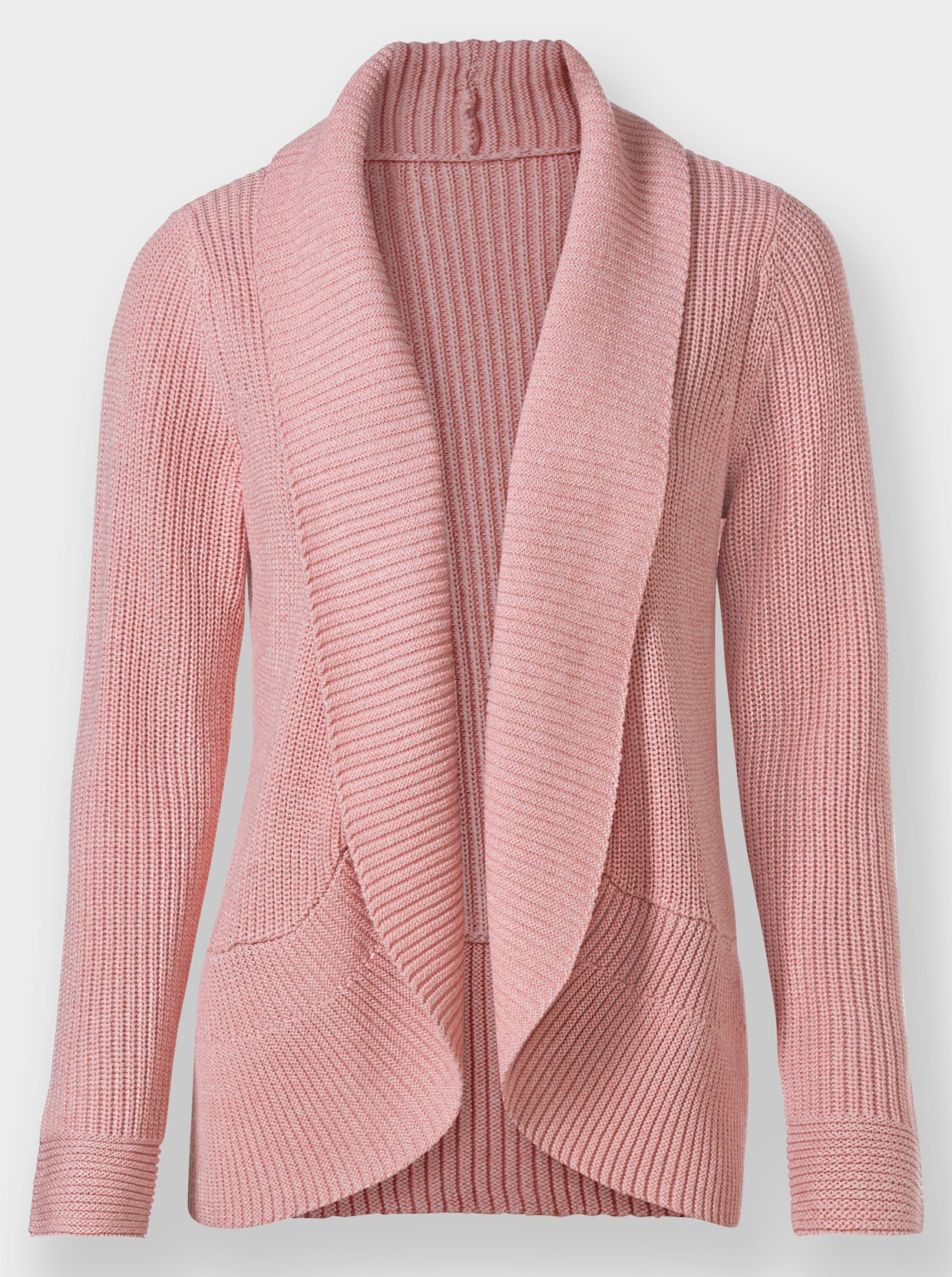 Veste en tricot - quartz rose chiné