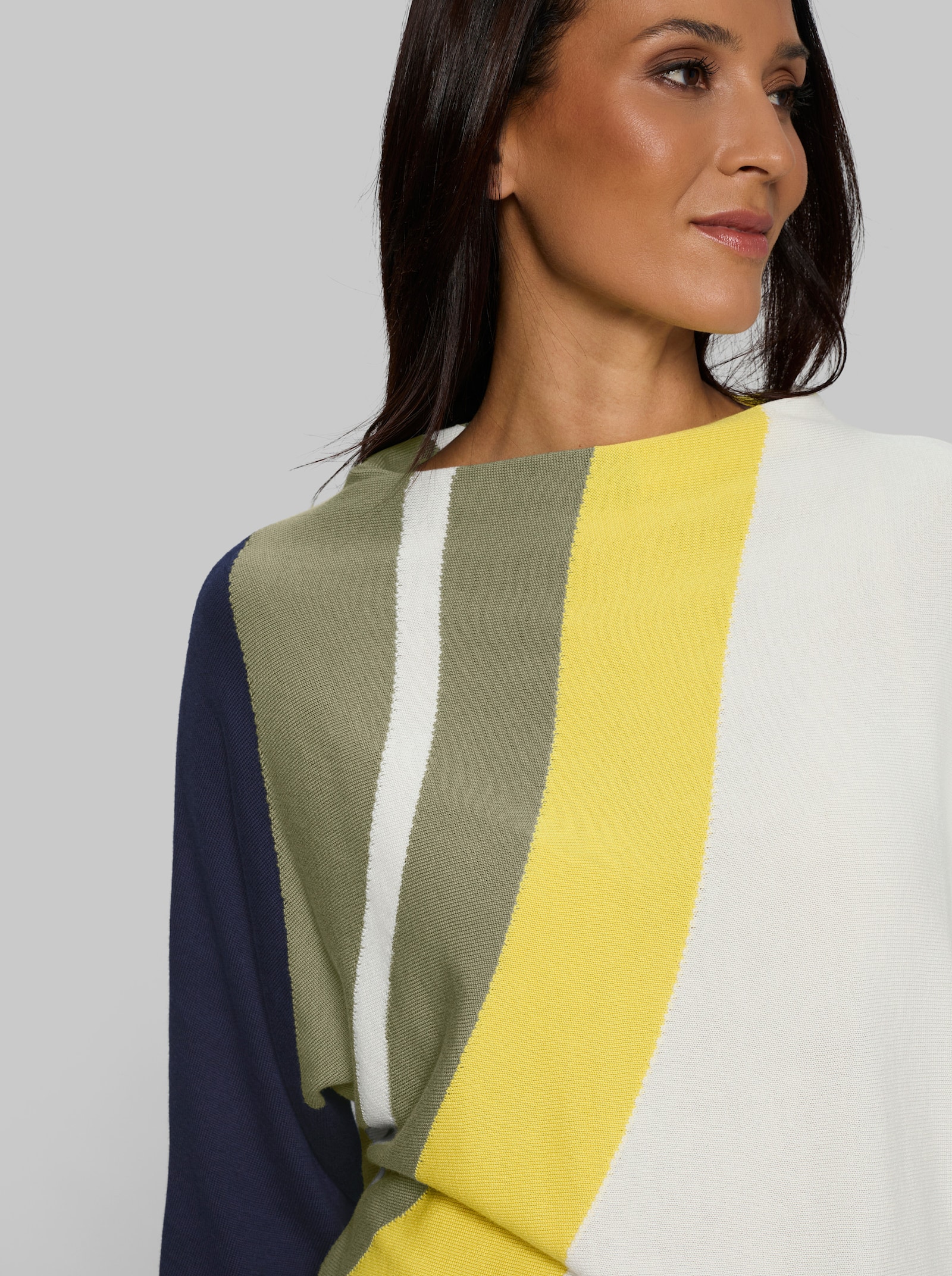 heine 3/4-Arm-Pullover mit Streifen-Dessin - ecru