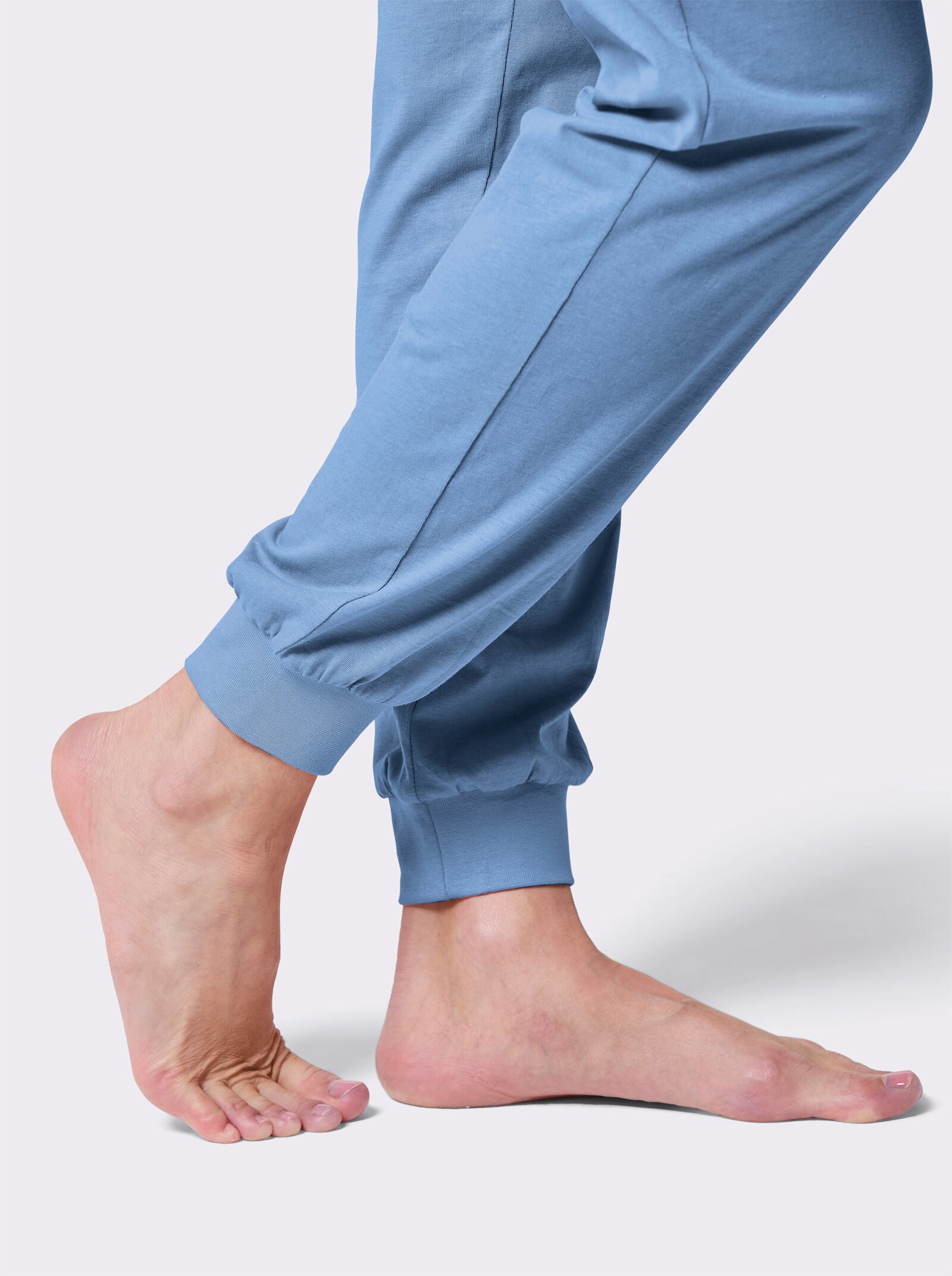 wäschepur Schlafanzughose mit Rundum-Dehnbund - himmelblau