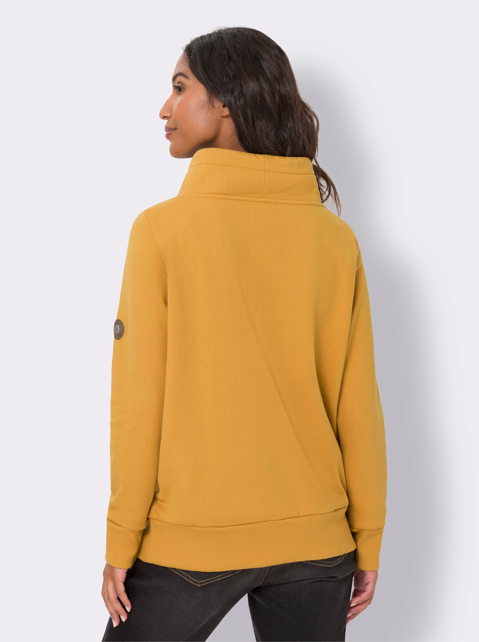 heine Sweatshirt met warme binnenzijde - oker
