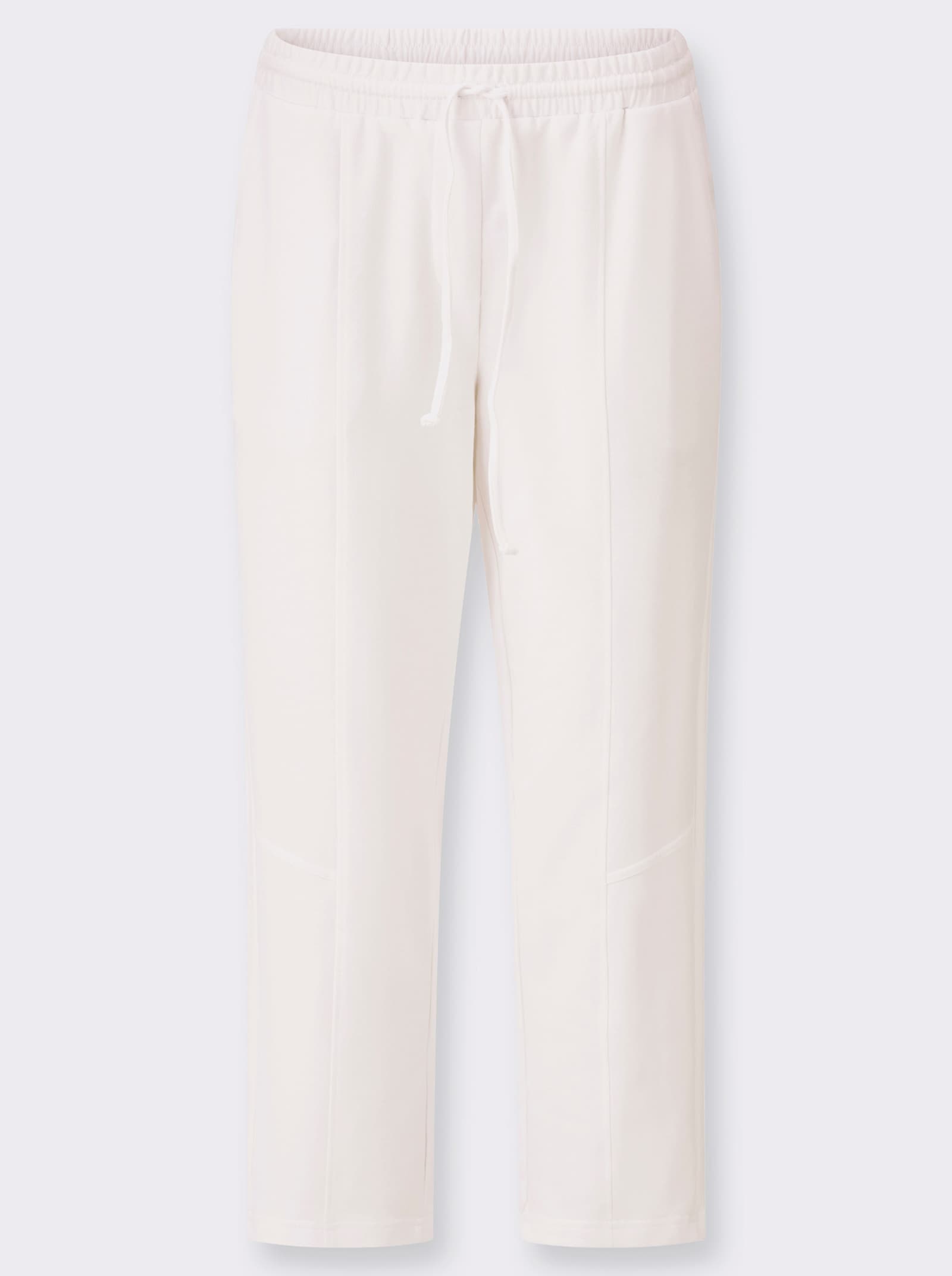 Sweathose mit Rundum-Dehnbund - weiss