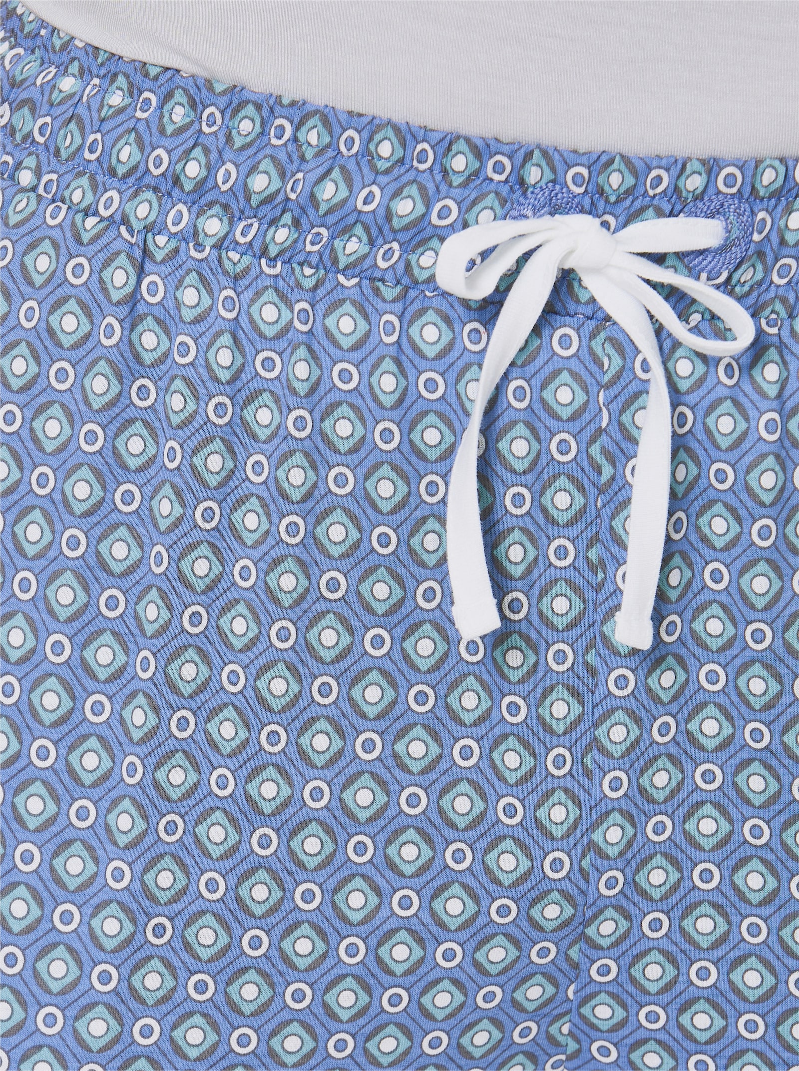 wäschepur men Hose lang - mittelblau-ozean-bedruckt