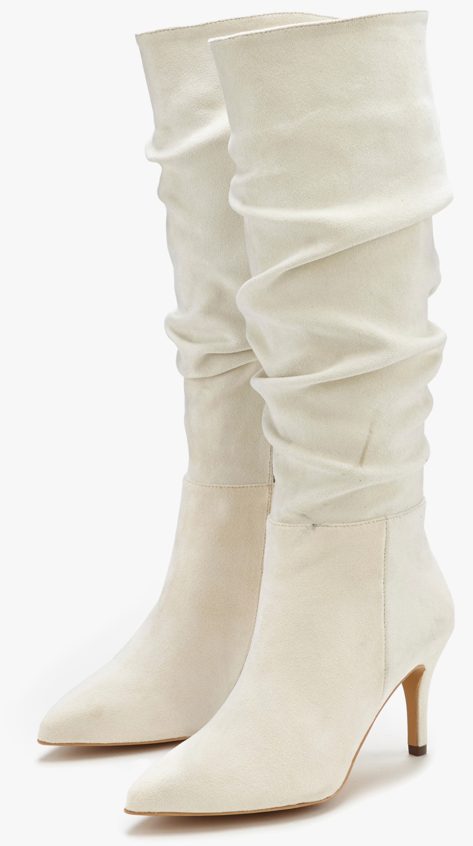 LASCANA Reissverschlussstiefel - beige