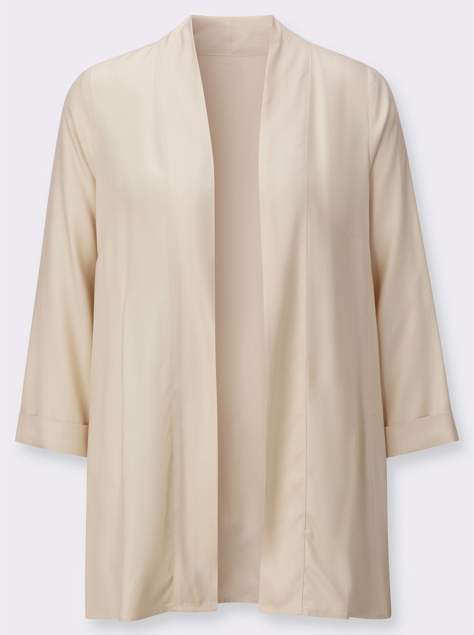 Blusenjacke in feuchtigkeitsregulierender Qualität - sand