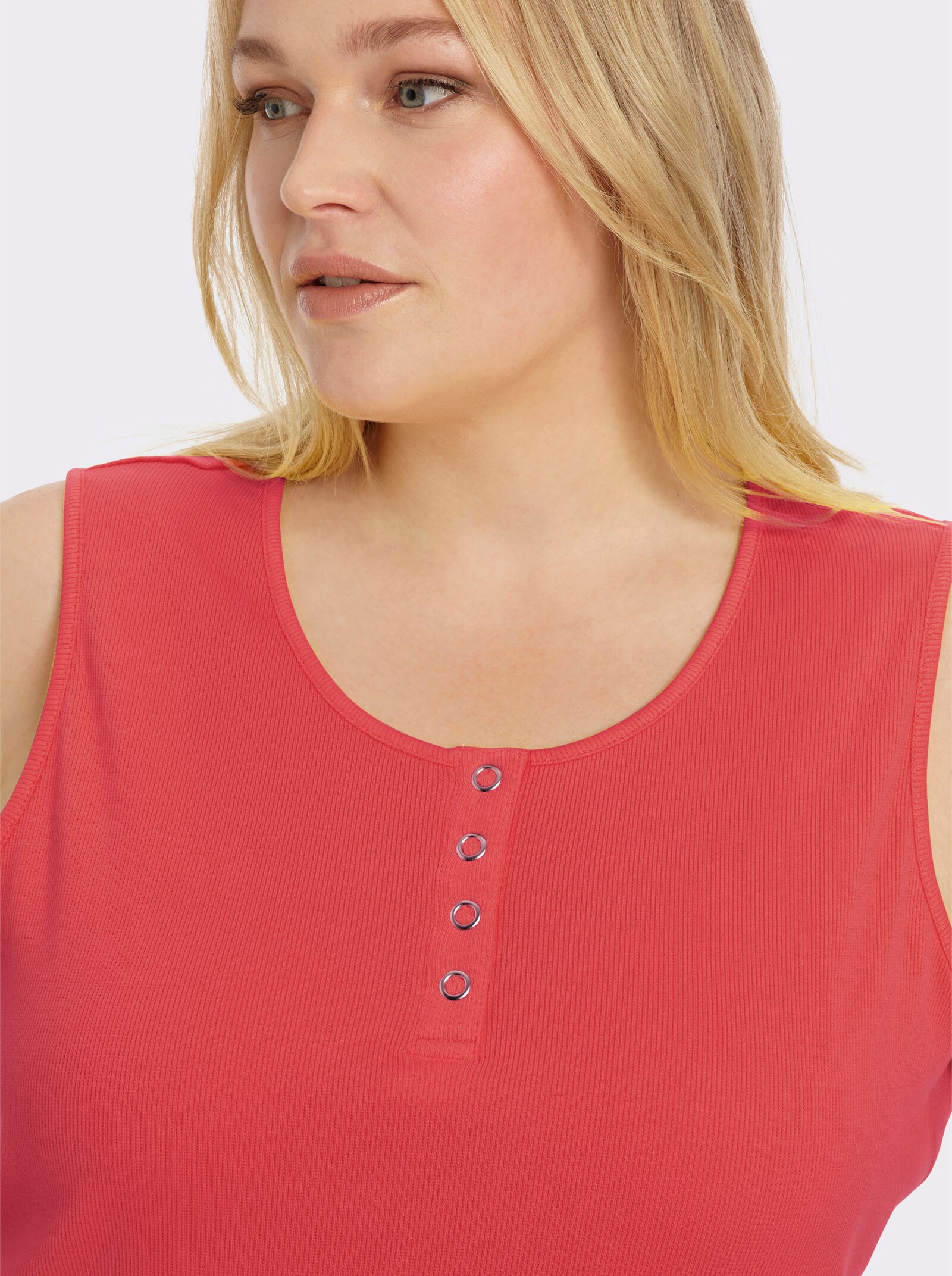 Shirttop in Ripp-Optik - hummer