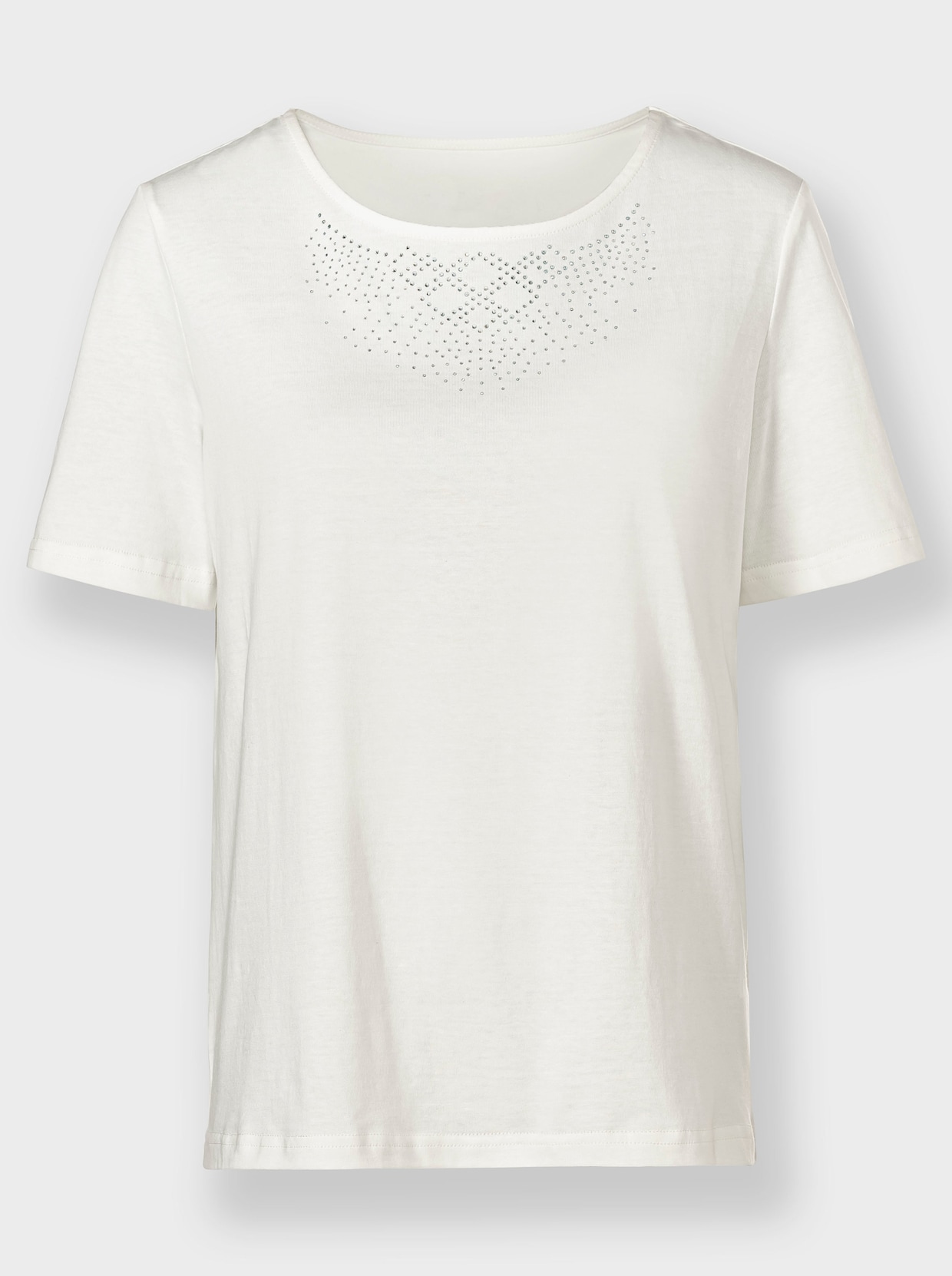 Rundhalsshirt - ecru