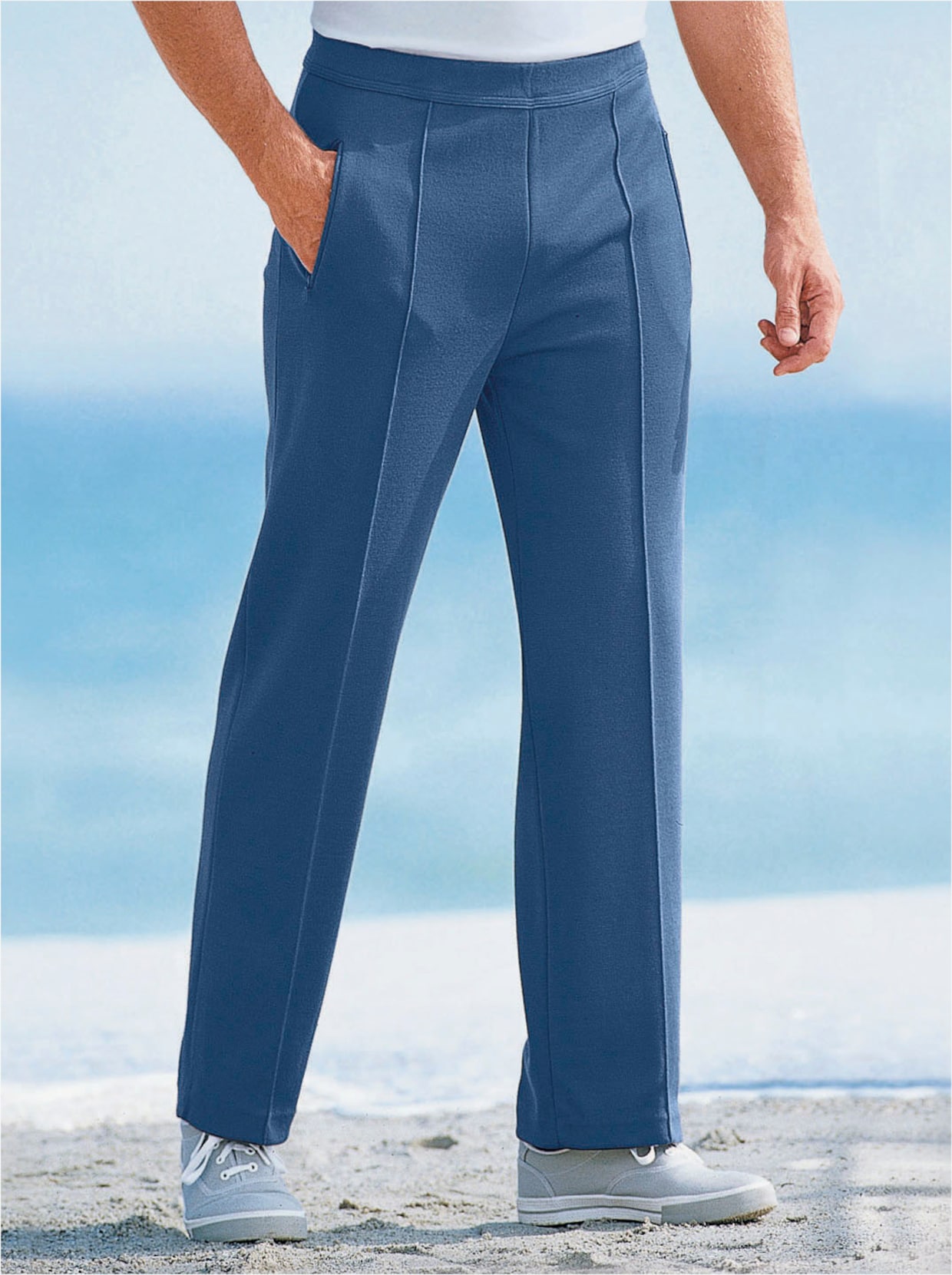 Športové nohavice - džínsová modrá