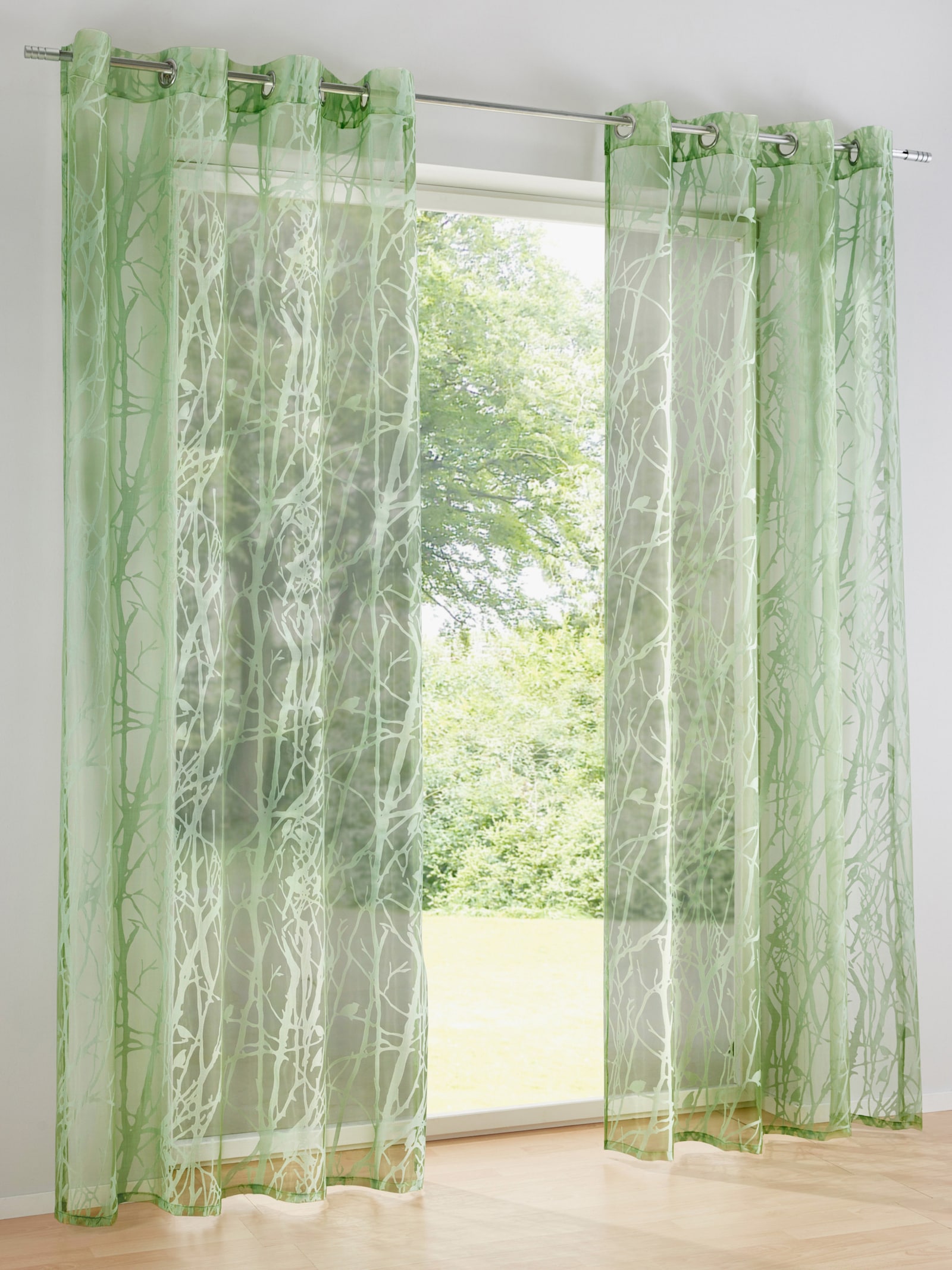 heine home Dekoratívna záclona - zelená