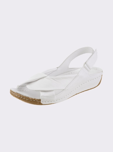 Andrea Conti Sandalette aus Echtleder - weiß