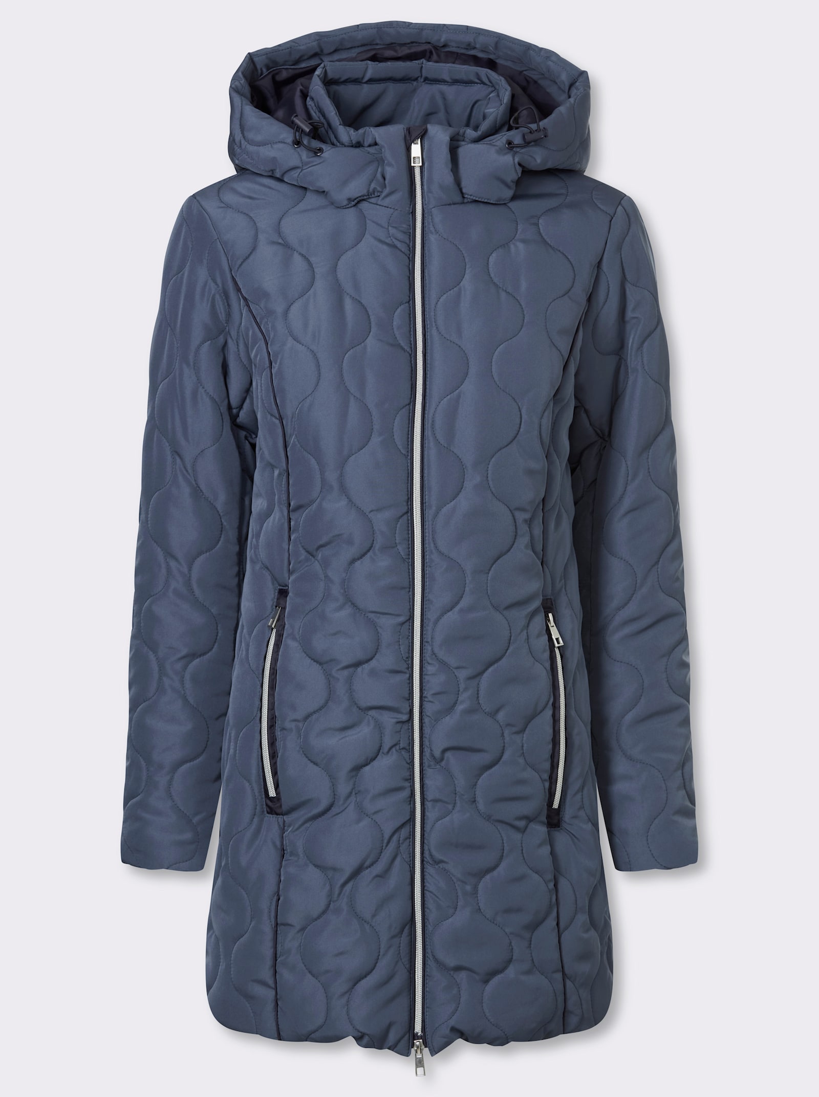 Steppjacke - rauchblau