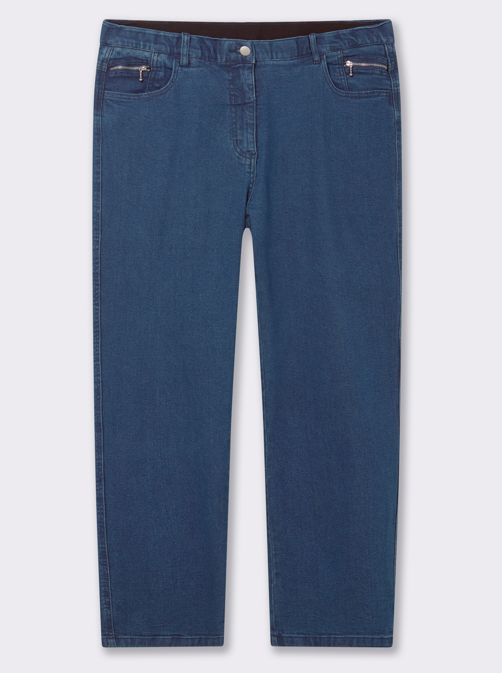 5-Pocket-Jeans gerade geschnitten - blue-stone-washed