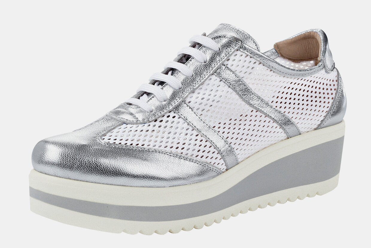 heine Sneaker - weiß-silberfarben