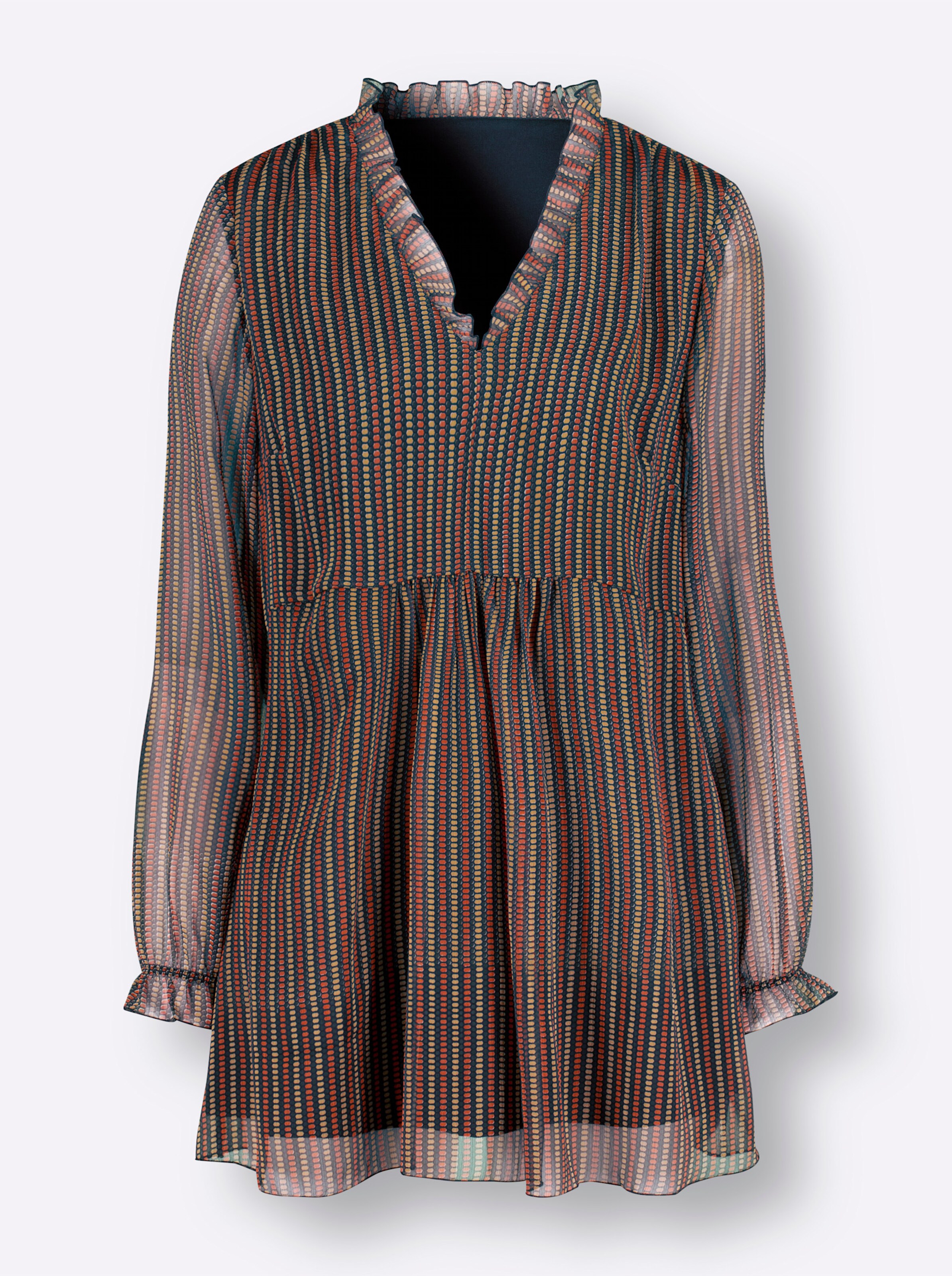 Witt Weiden Damen Tunika terra camel bedruckt  - Onlineshop Witt Weiden