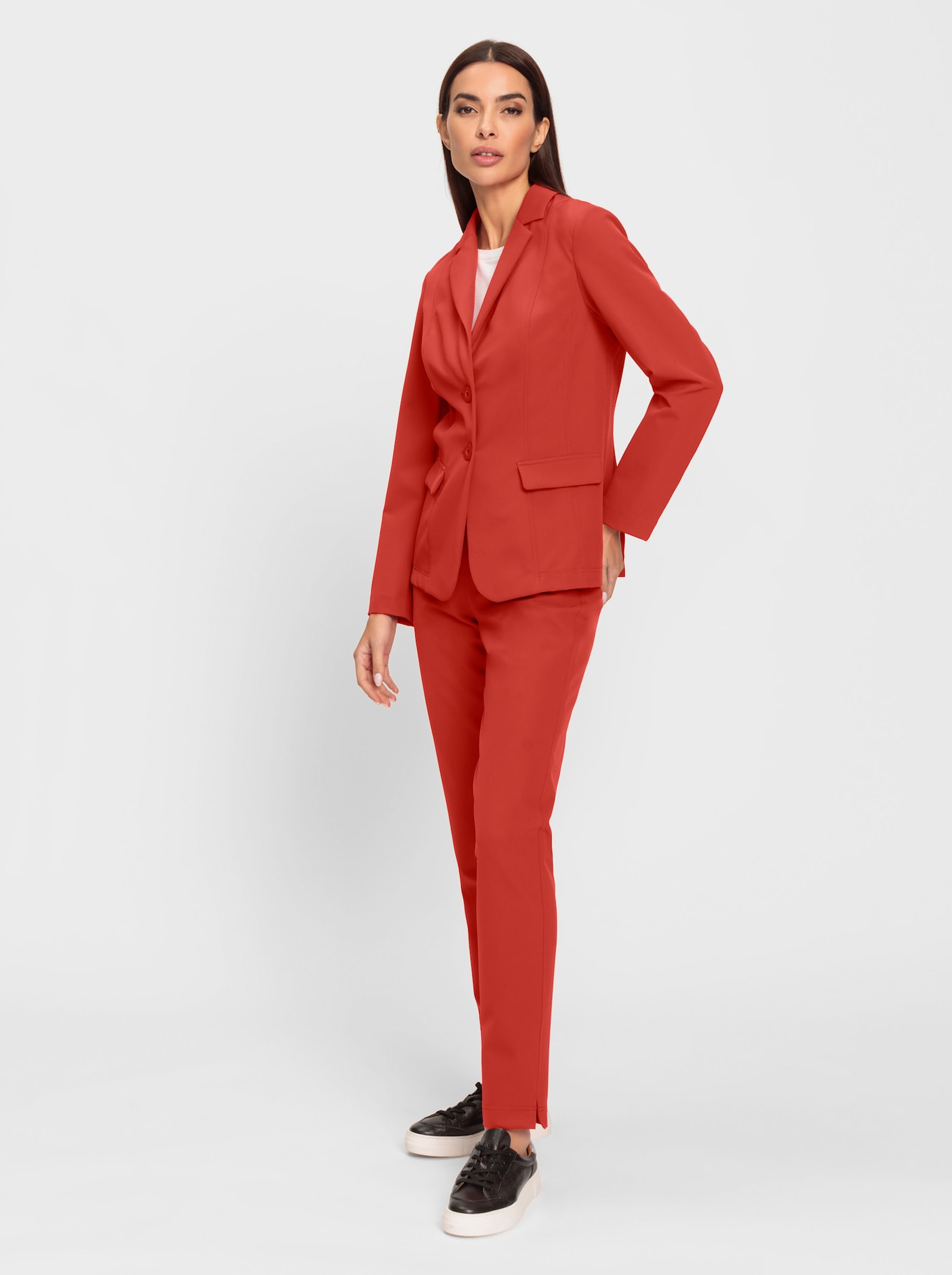 heine Hosenanzug mit breitem Rundum-Dehnbund - rot