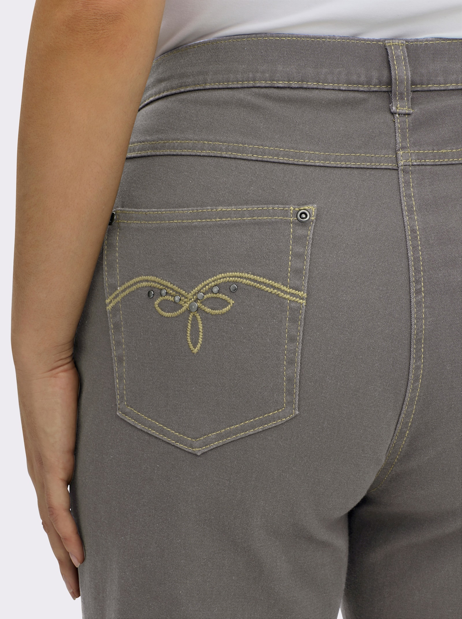 5-Pocket-Jeans mit Stretch-Anteil - taupe-denim