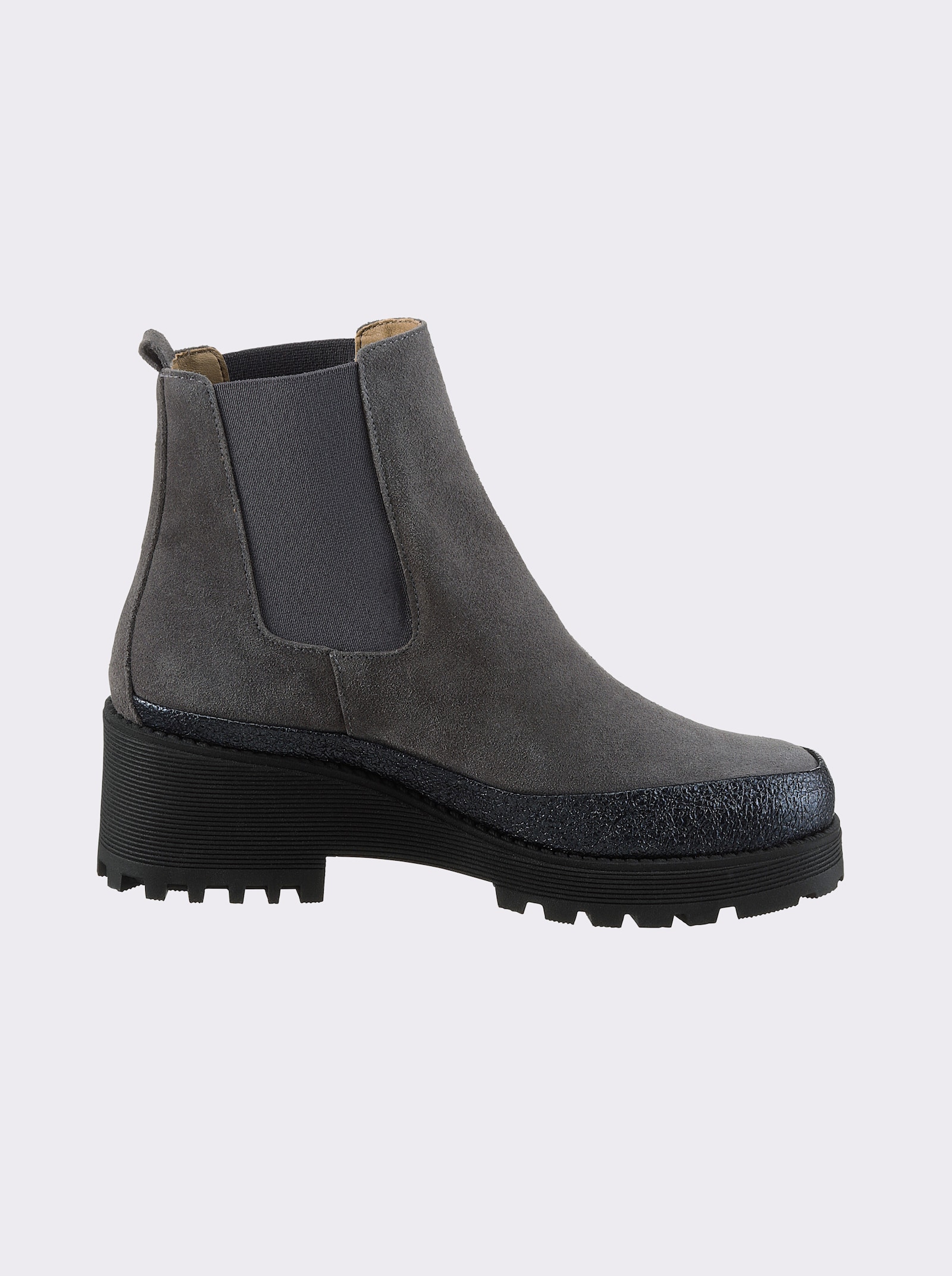 heine Stiefelette - grau-bleu-metallic