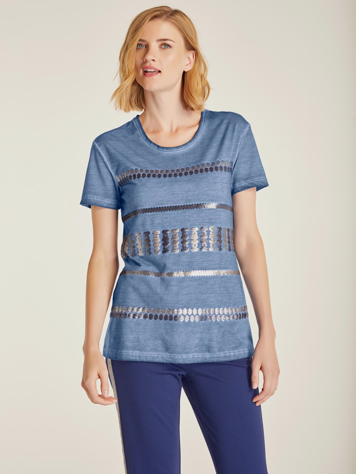 Linea Tesini Shirt - jeansblauw