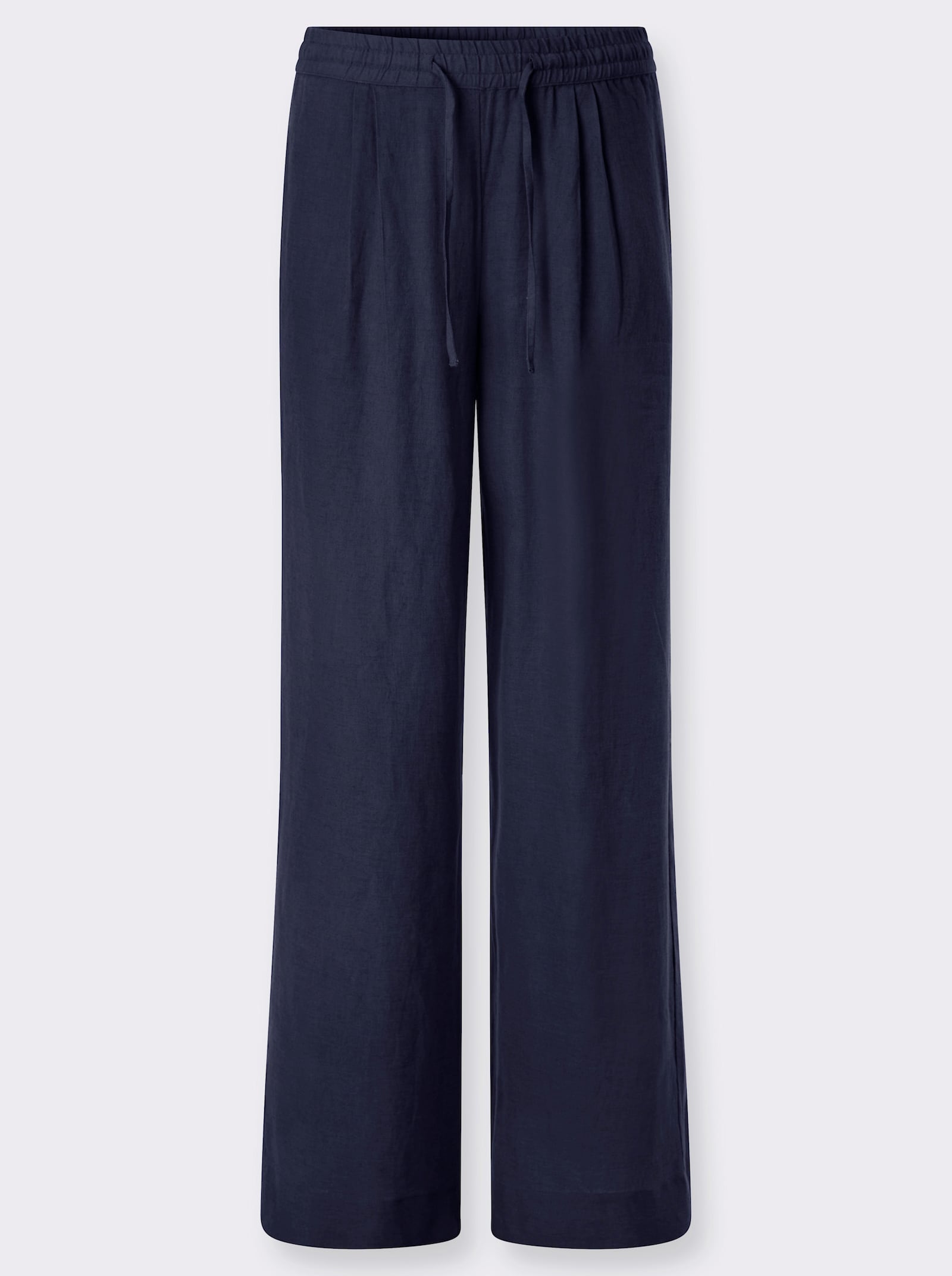 heine Hose mit Bundfalten - marine