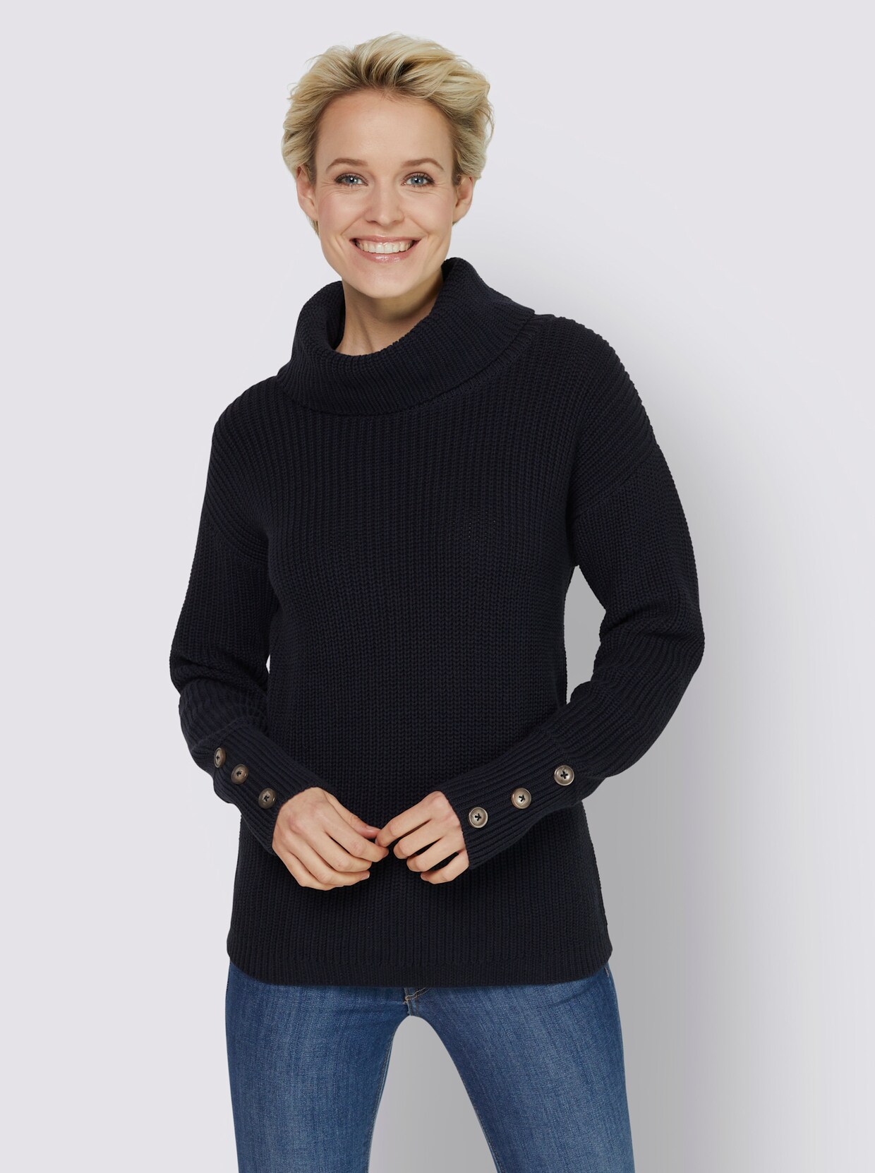 heine Rollkragenpullover - marine