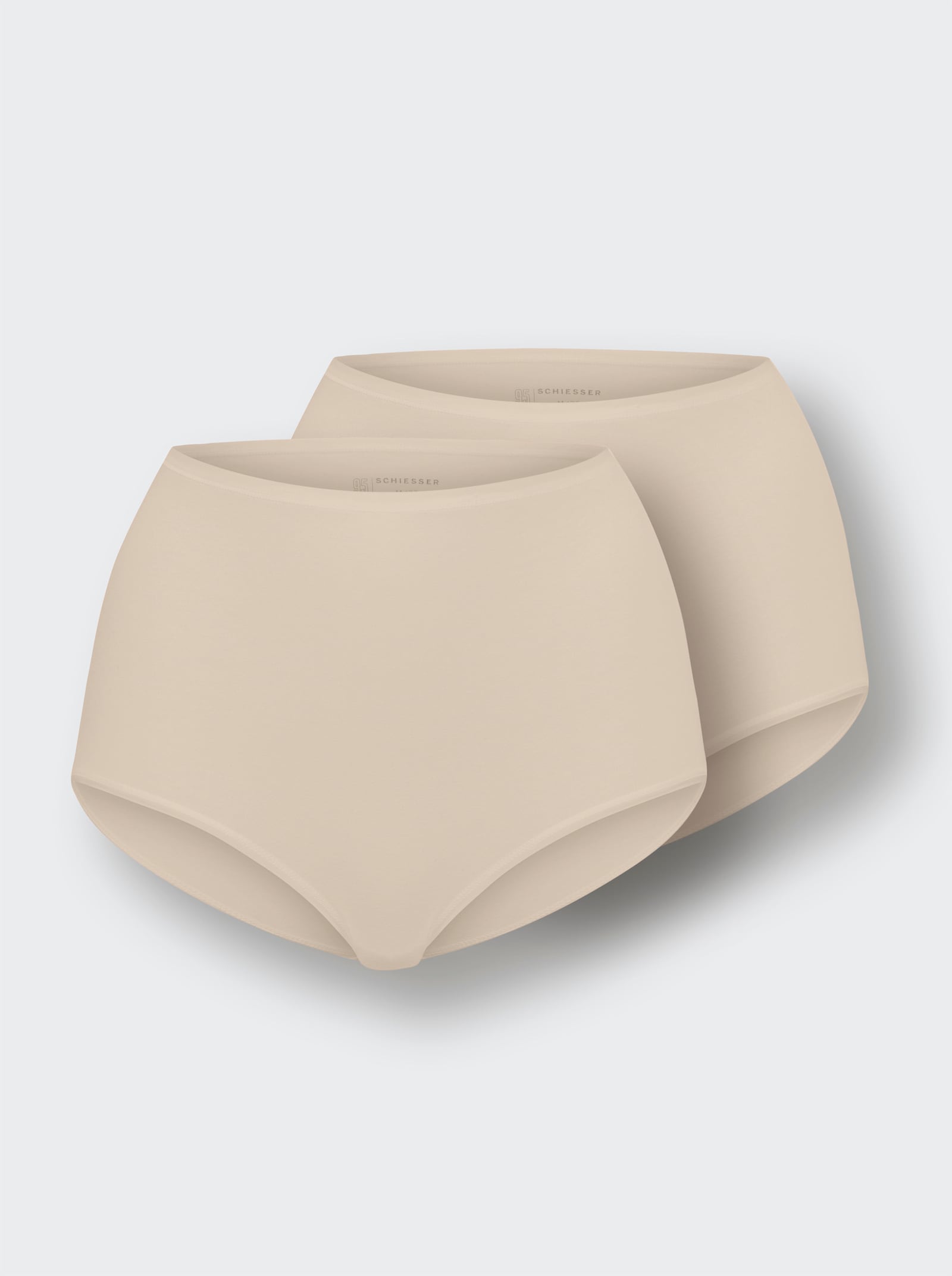 Schiesser Nohavičky, zv. pás, pás+dolné zakončenia ploché - slonovinová