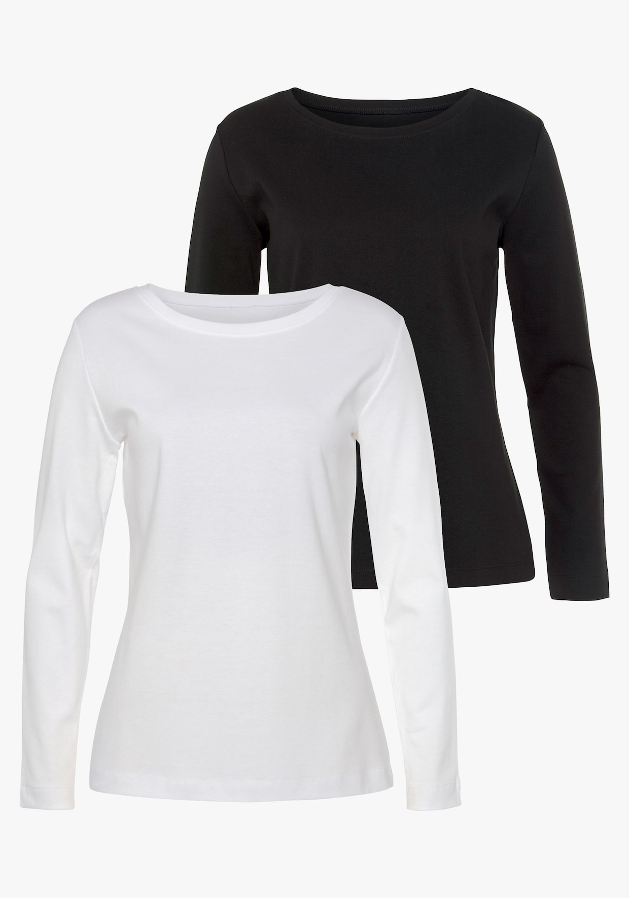 Vivance Shirt met lange mouwen - wit, zwart