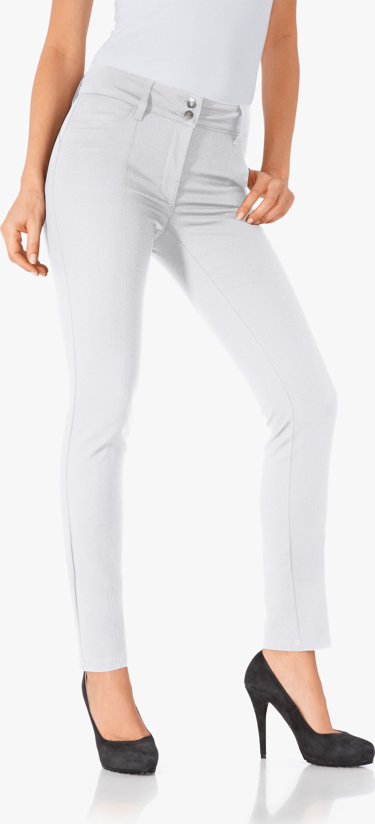 heine Pantalon effet ventre plat - blanc