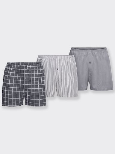 KINGsCLUB Boxershorts - grau-sortiert