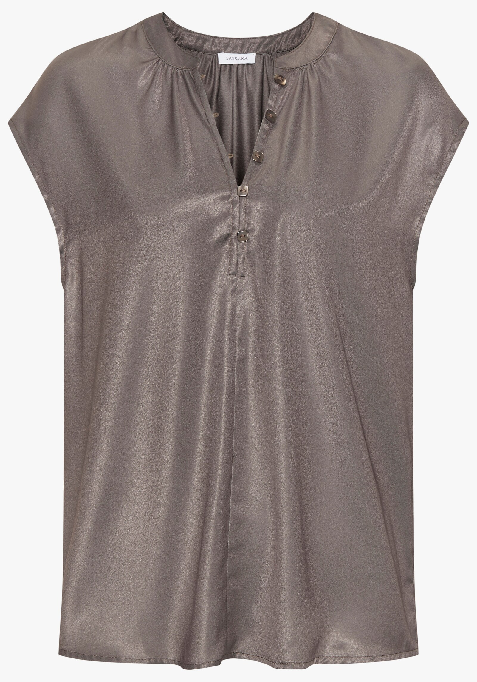 LASCANA Satinbluse - khaki