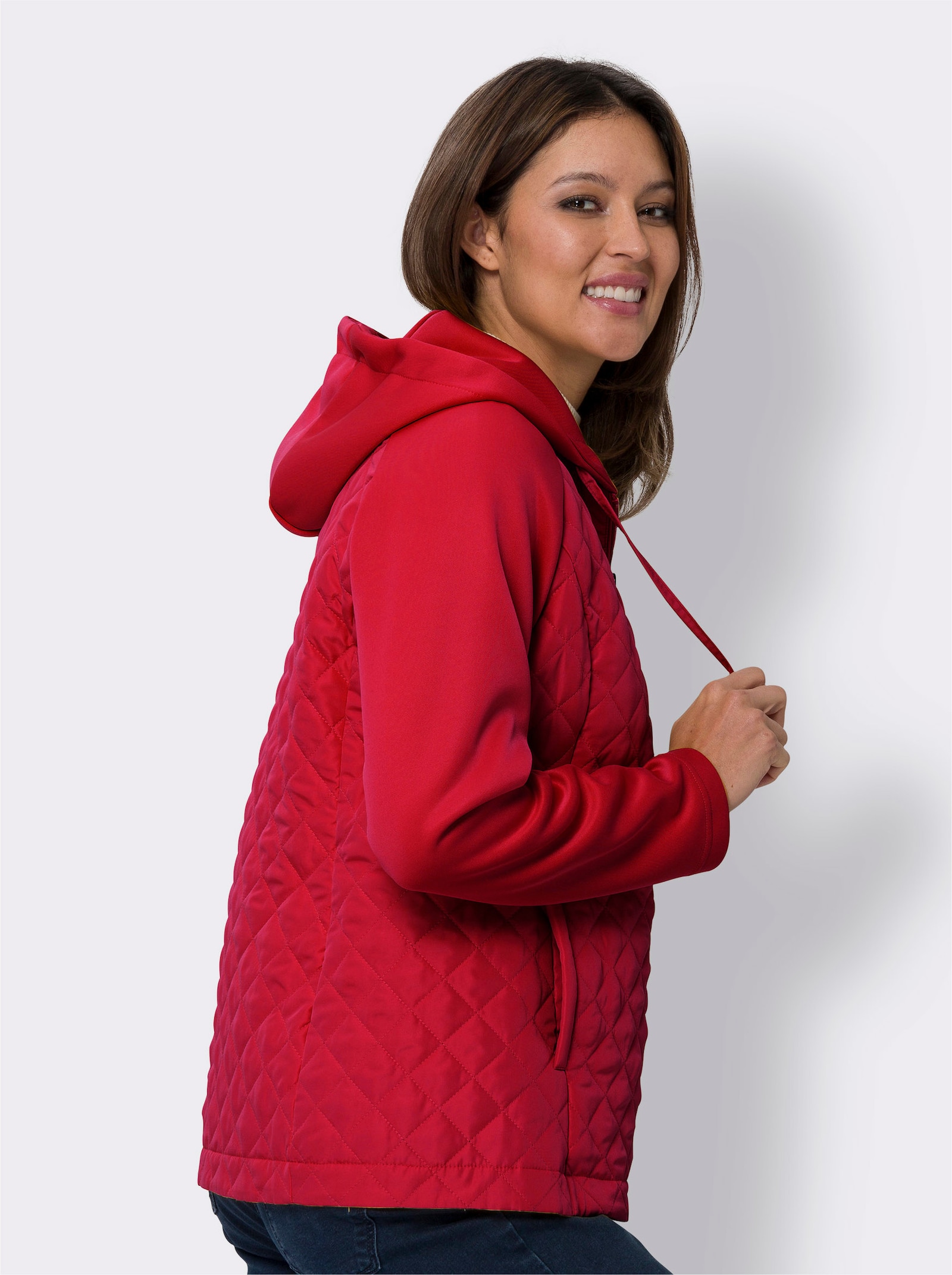 Jacke mit Steppmuster - rot