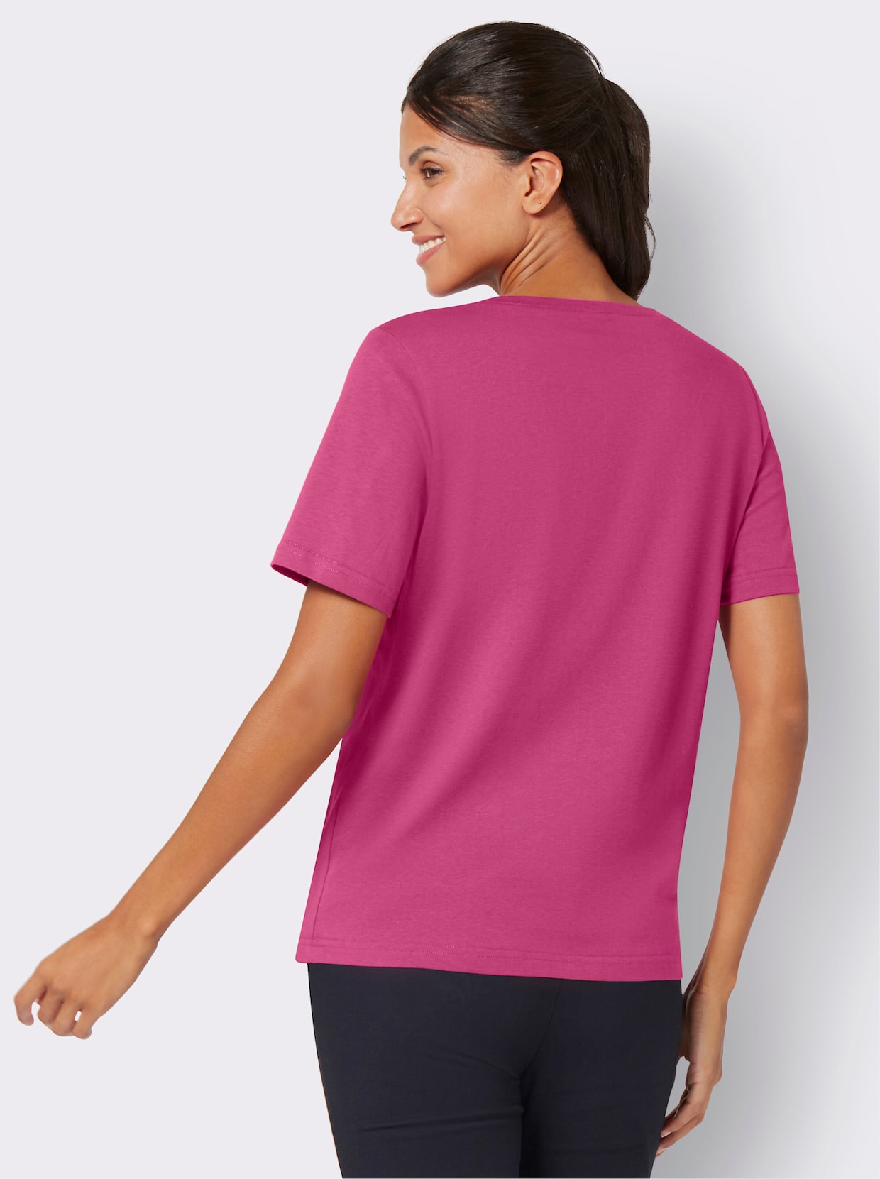 2-in-1-Shirt - fuchsia