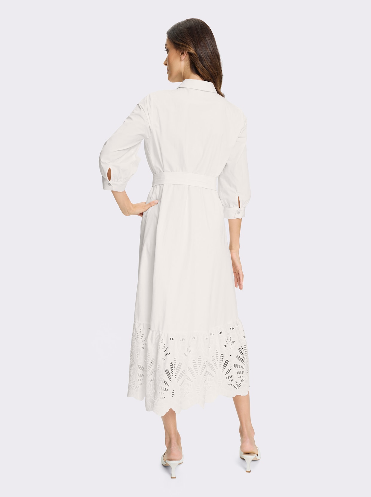 heine Baumwollkleid - ecru