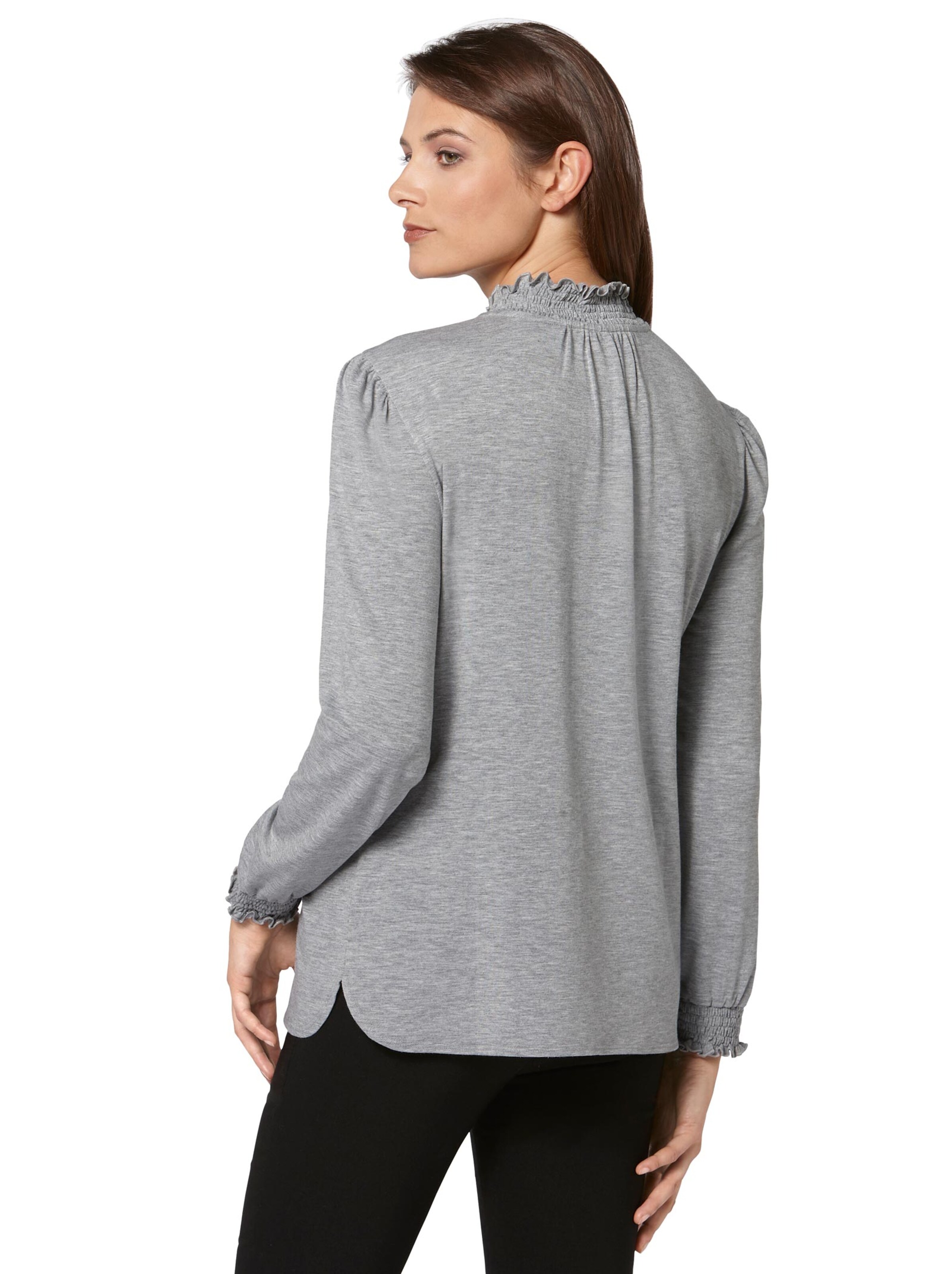 Shirt - hellgrau-meliert