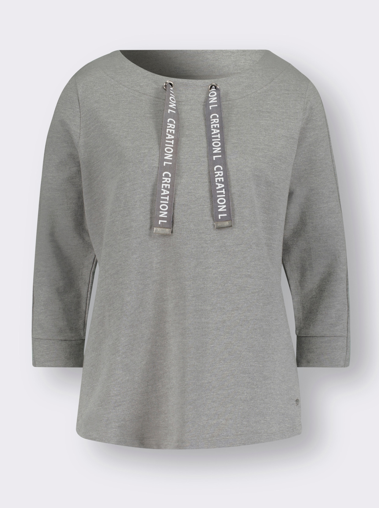 Sweatshirt - grau-meliert