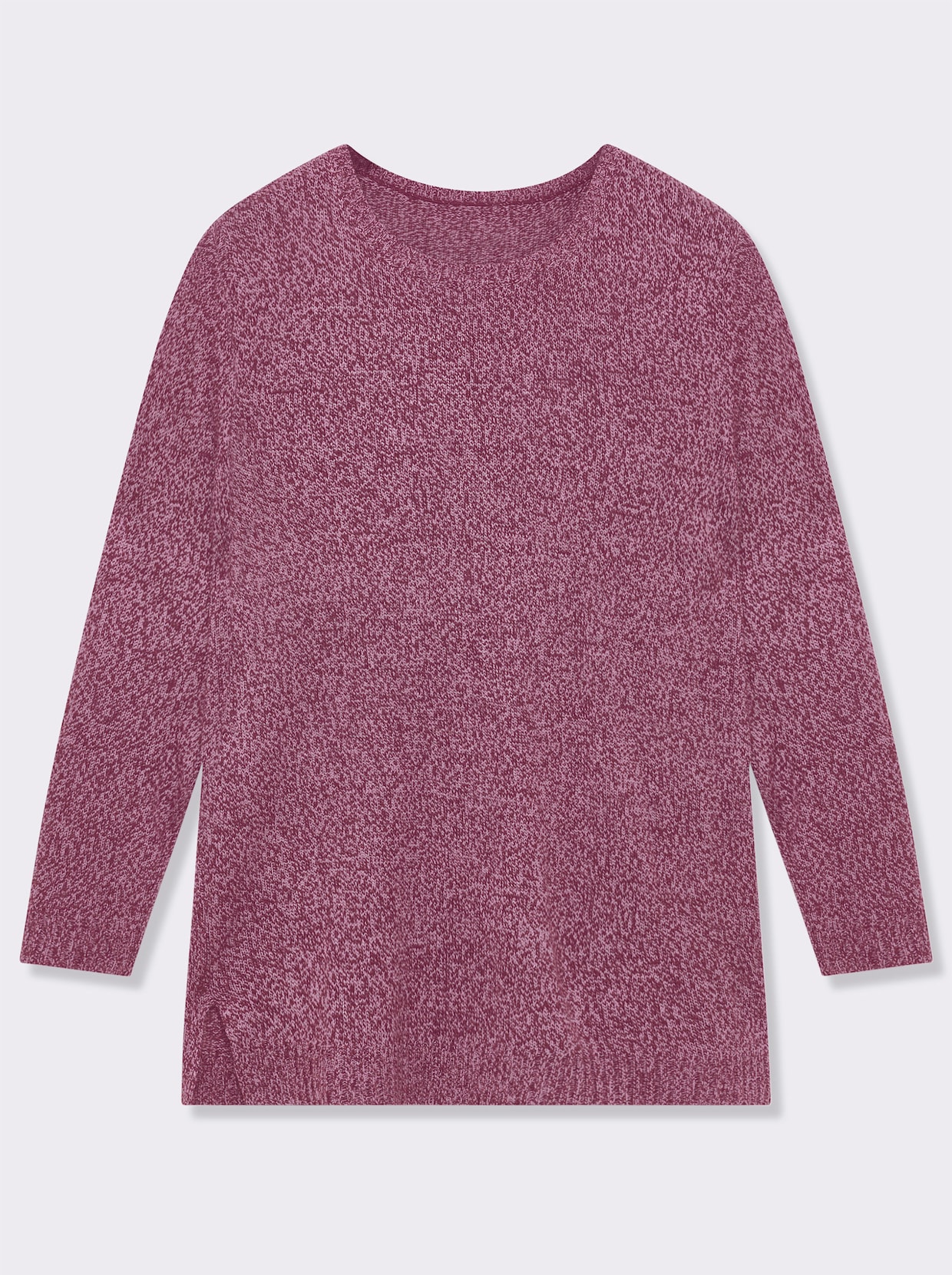Longpullover - malve-meliert