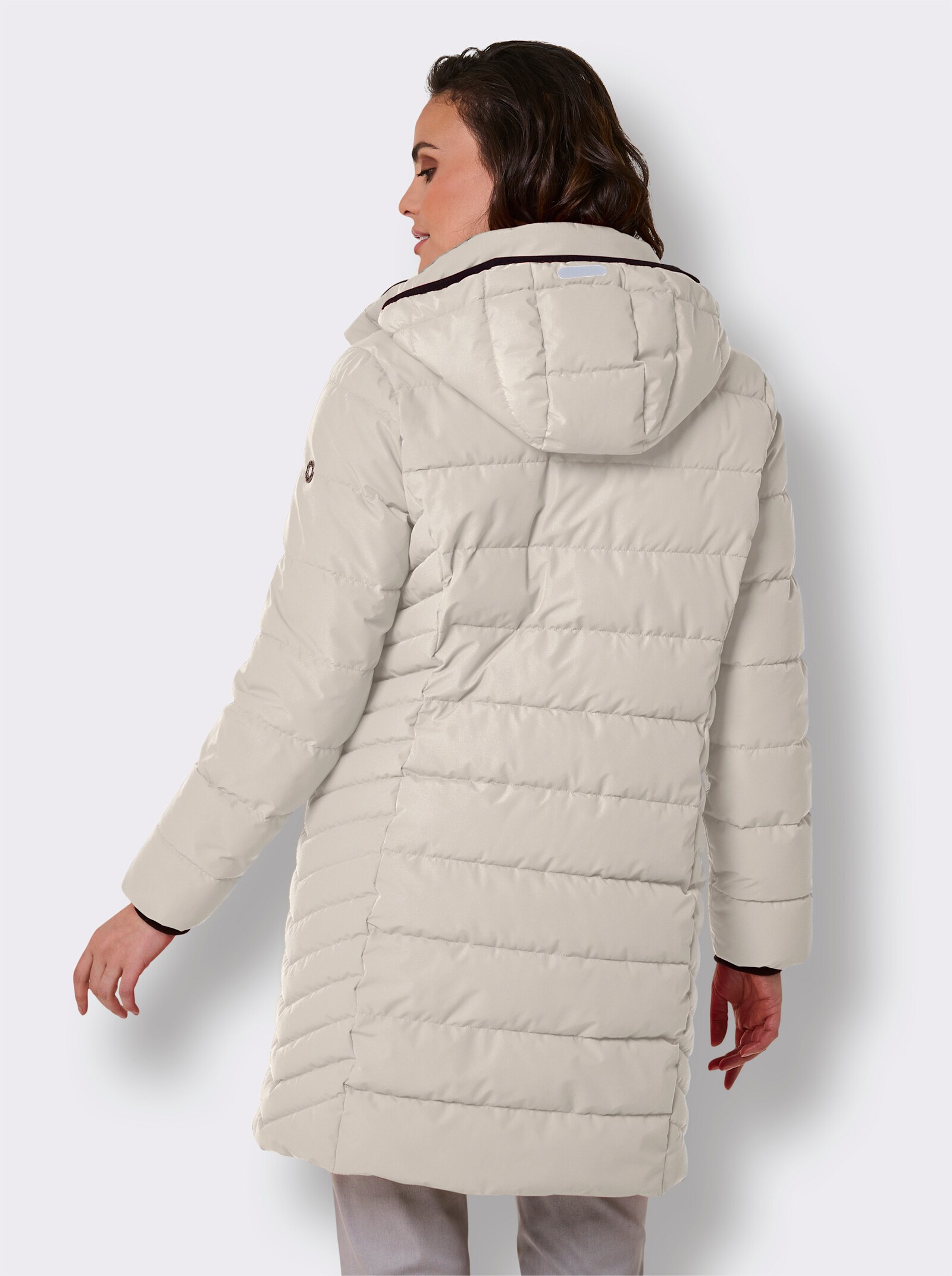 Manisa Regenmantel mit Reflektor-Details - champagner