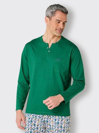 wäschepur men Schlafanzug-Shirt - grün