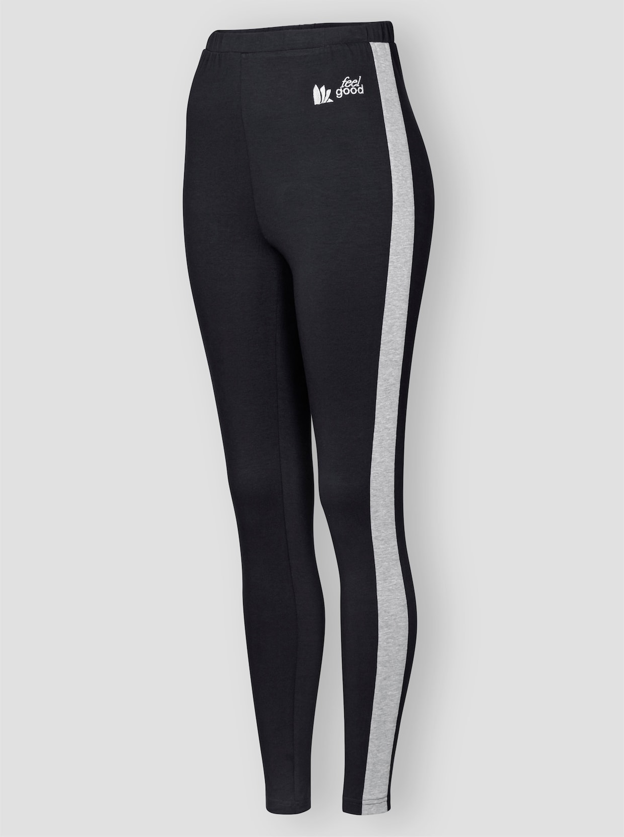 feel good Leggings - schwarz-steingrau
